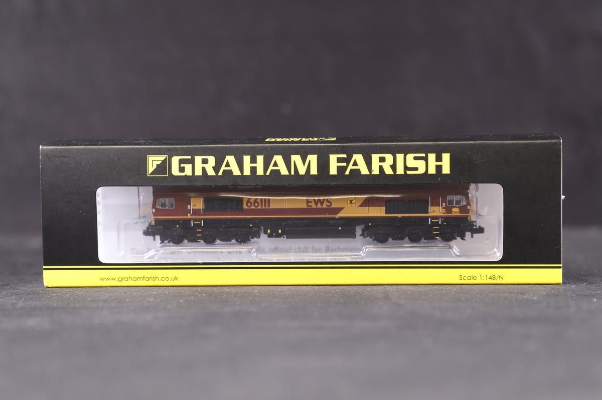 Graham Farish N 371-384A Class 66 &#39;66111&#39; EWS