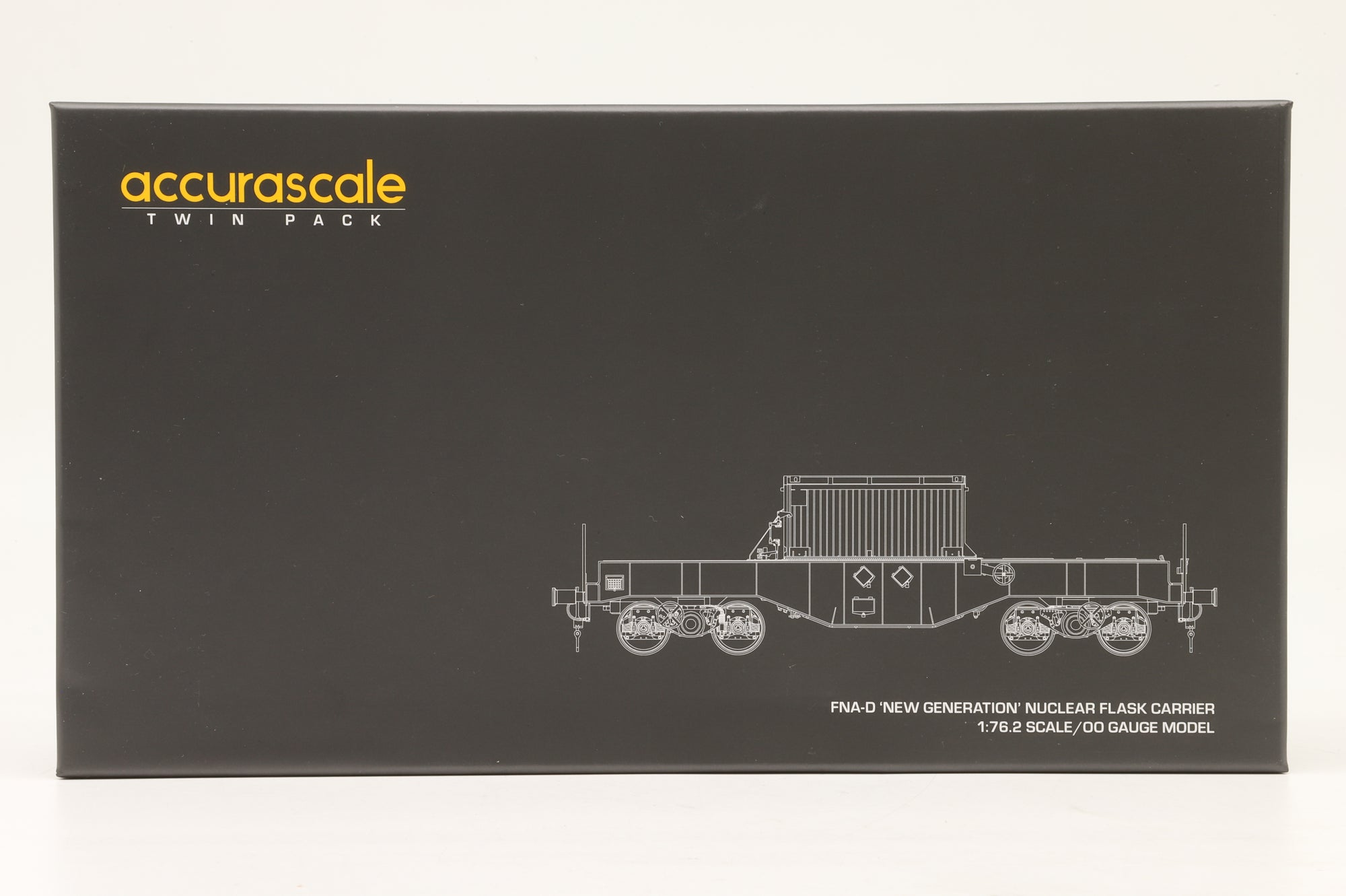 Accurascale OO ACC1118 Twin Pack (D) of FNA-D Nuclear Flask Carriers