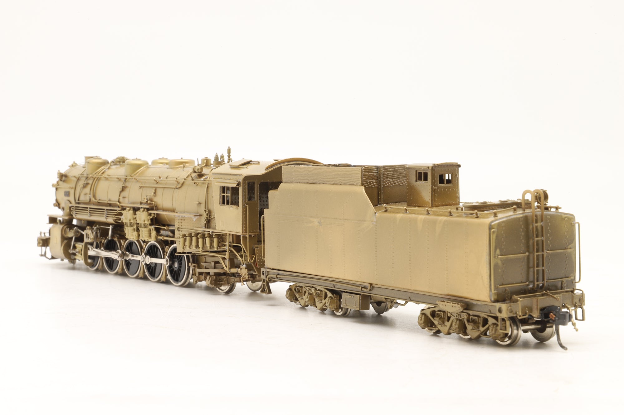 Pacific Fast Mail/United Scale Models HO Brass Rio Grande 2-10-2, Plain brass