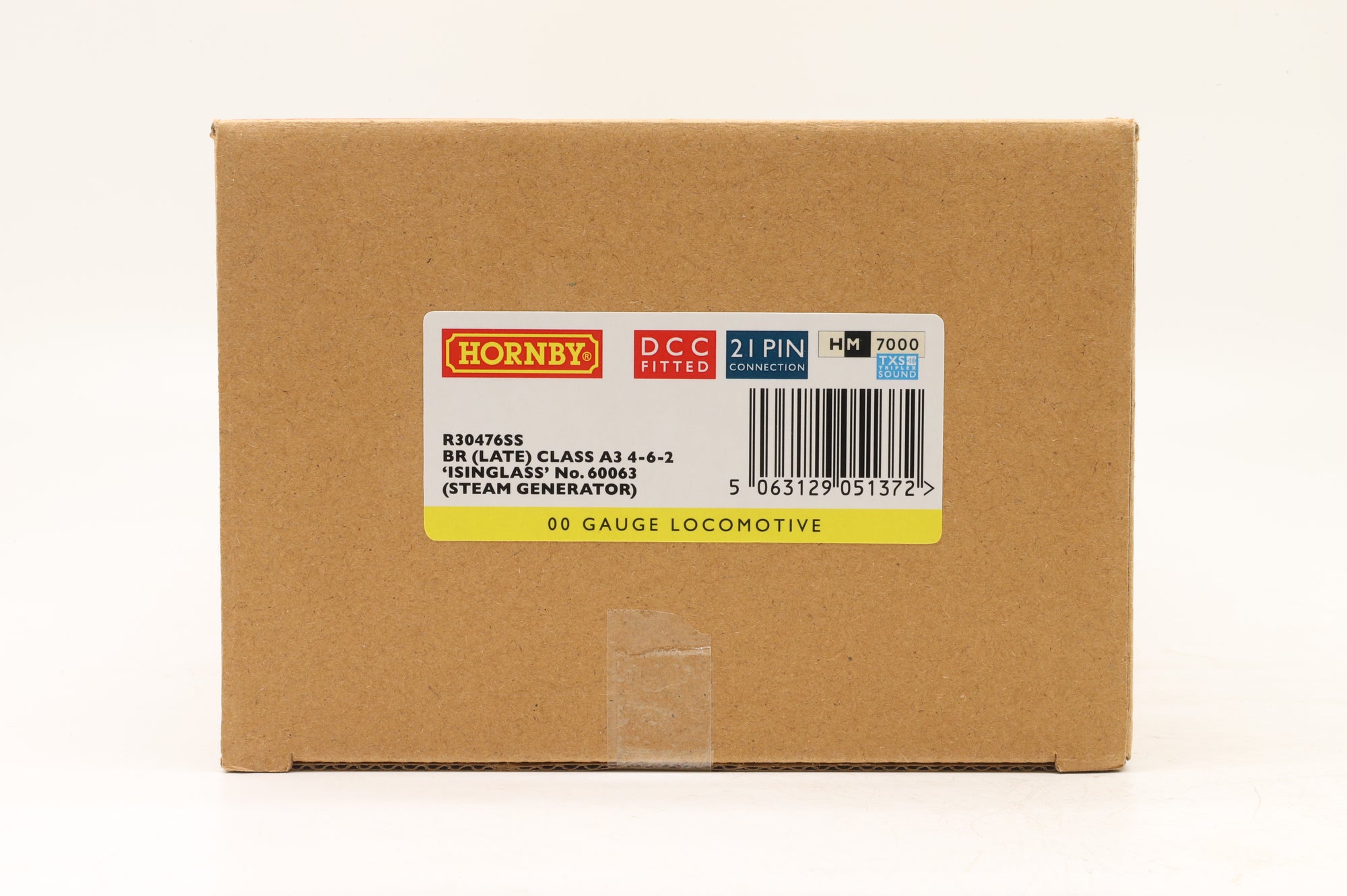 Hornby OO R30476SS Class A3 '60063' 'Isinglass' BR Blue E/C DCC Sound With Steam Generator