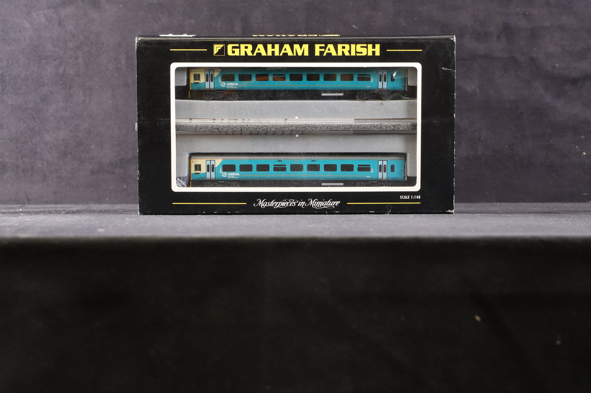 Graham Farish N 371-555 Class 158 2 Car DMU Arriva Trains Wales/Trenau Arriva Cymru &#39;57823&#39;