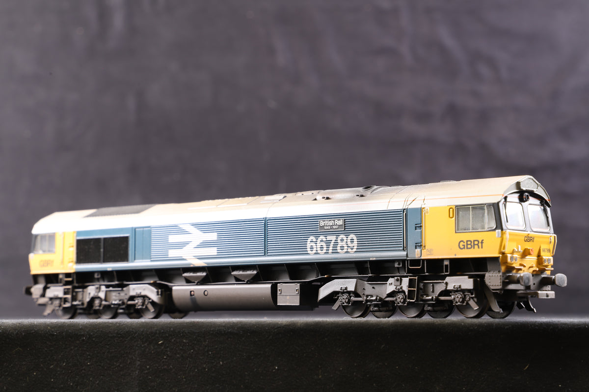 Bachmann OO 32-740 Class 66/7 &#39;66789&#39; BR Large Logo GBRf, TMC Weathered