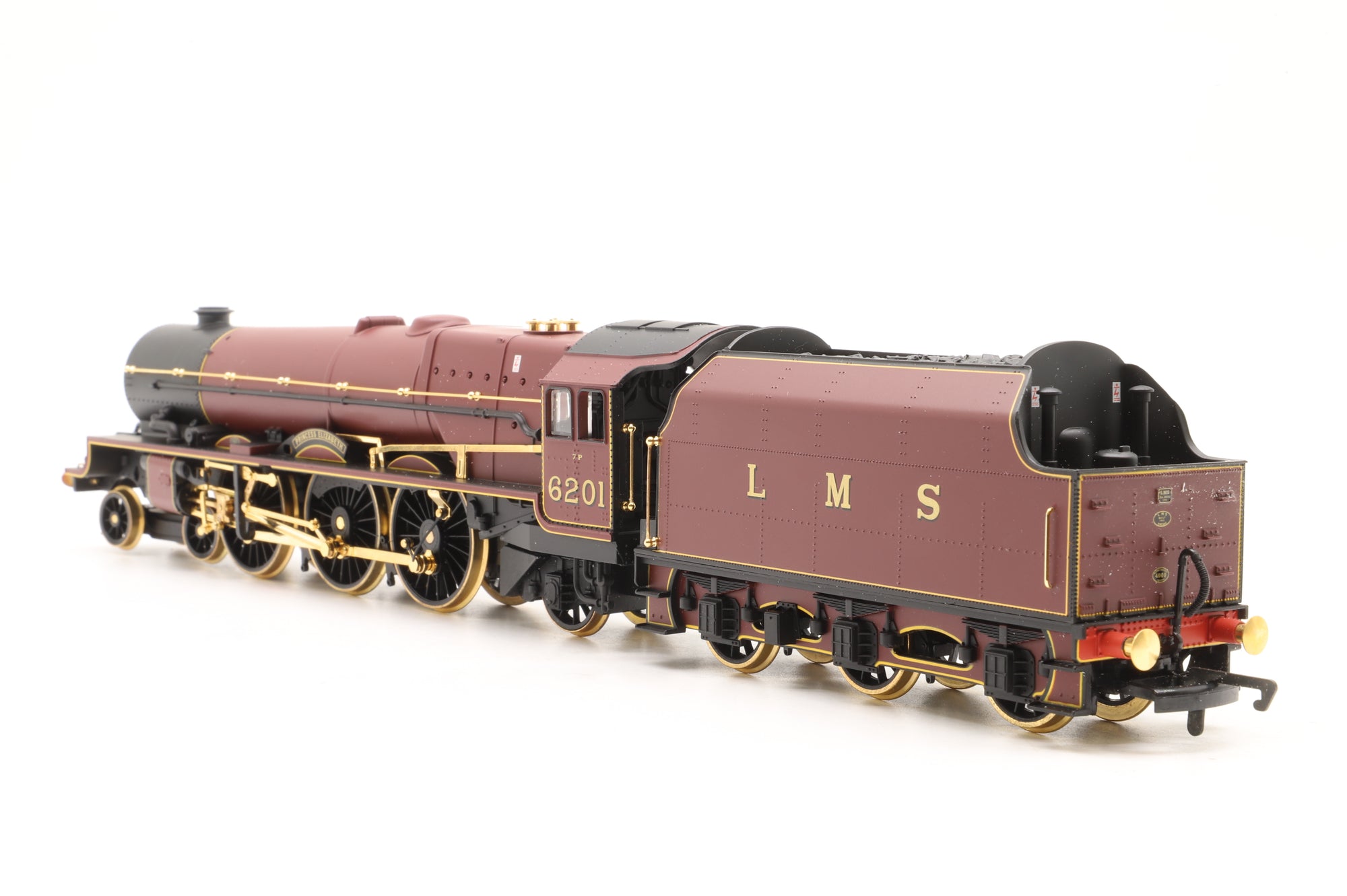 Hornby OO R2215 Princess Class 6201 'Princess Elizabeth' in LMS Crimson