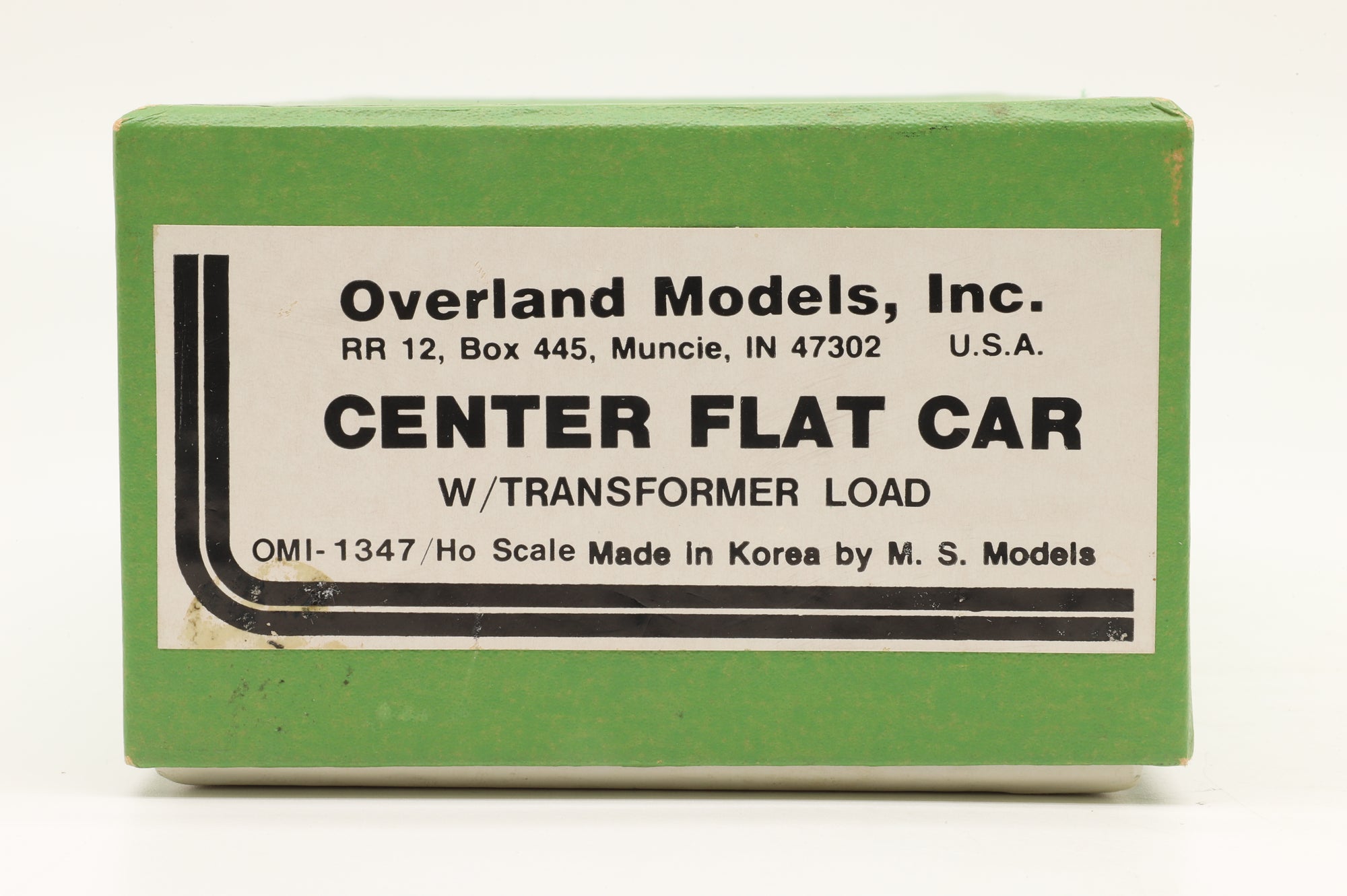 Overland Models Inc. HO Brass OMI-1347 Centre Flat Car W/ Transformer Load Unpainted