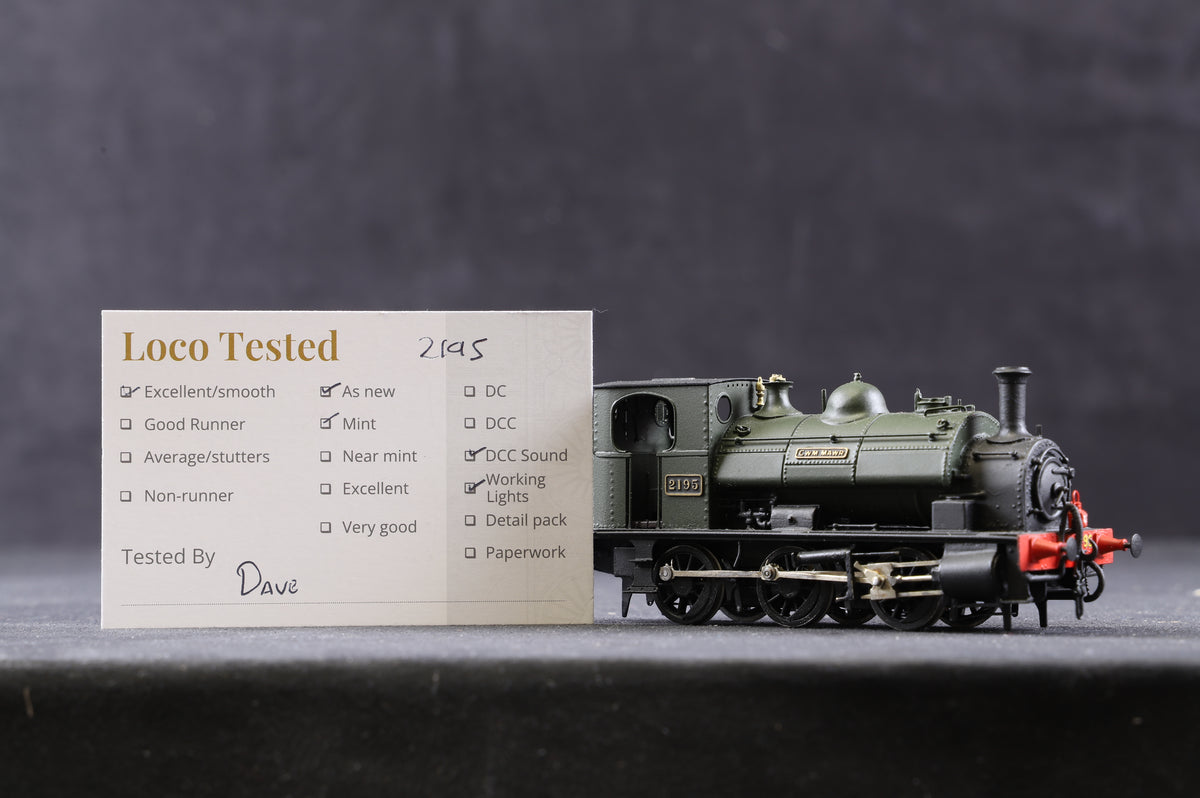 Agenoria P4 Kit Built GWR Avonside 0-6-0ST &#39;2195&#39;, DCC Sound