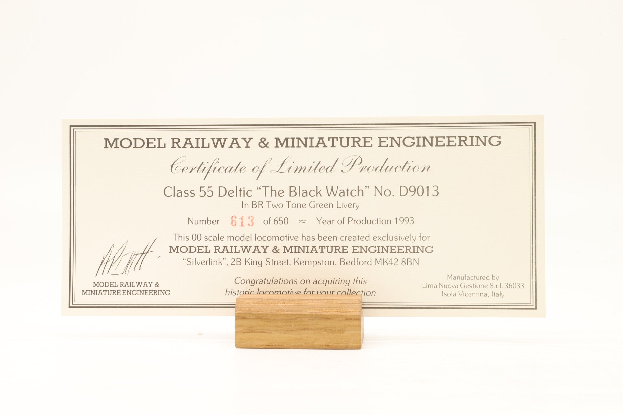 Lima OO 204816A5 Class 55 Deltic 'D9013' Diesel Locomotive Two Tone Green Ltd Ed 613/ 650