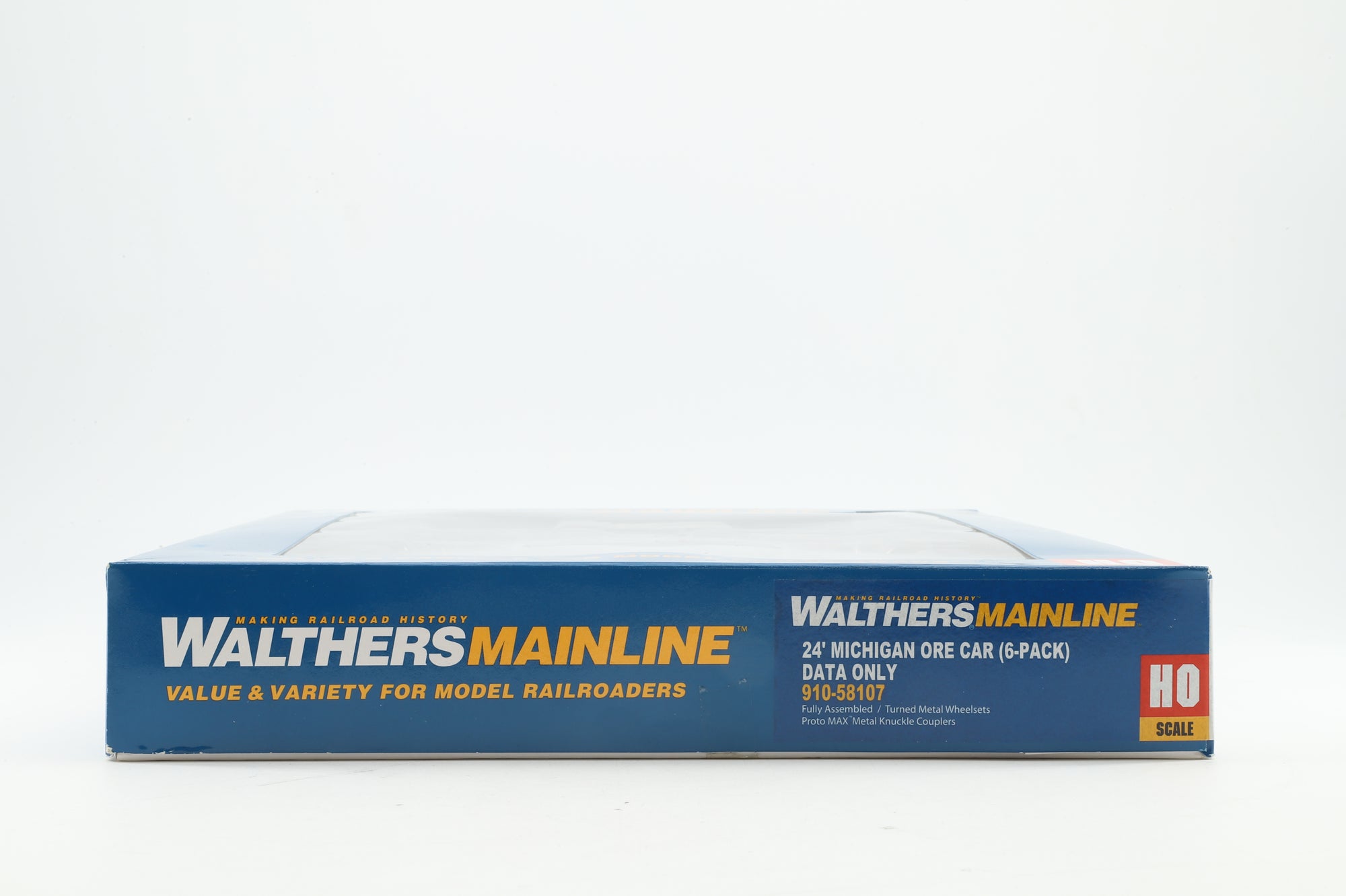 Walthers HO 910-58107 6-Pack of 24' Michigan Ore Cars in DMIR Brown - Pro-Customised/Weathered