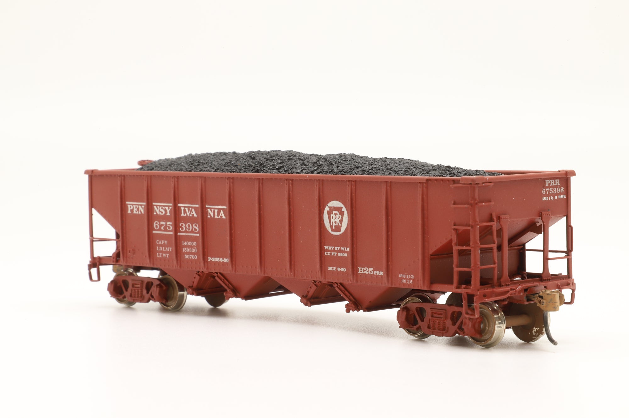 Sunset Models HO Brass H-25 PPR Hopper Wagon '675 398'