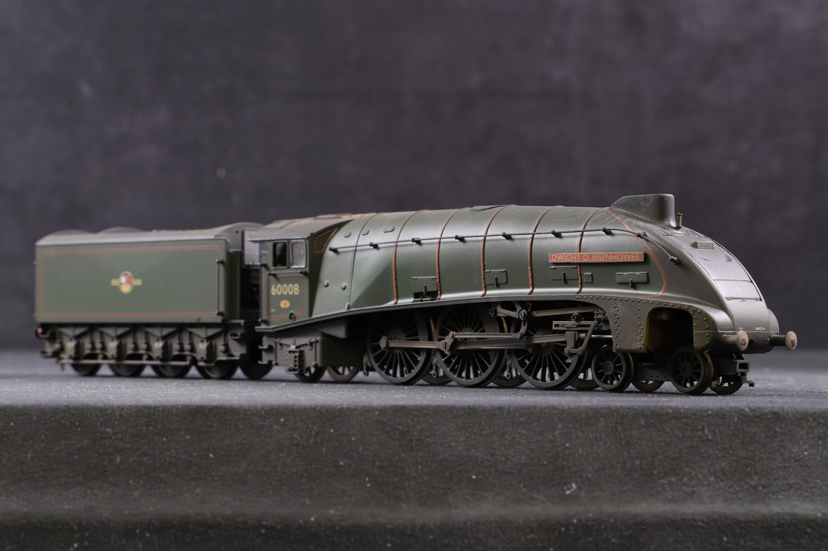 Bachmann OO 31-966 Class A4 &#39;60008&#39; &#39;Dwight D. Eisenhower&#39; BR Green L/C TMC Weathered