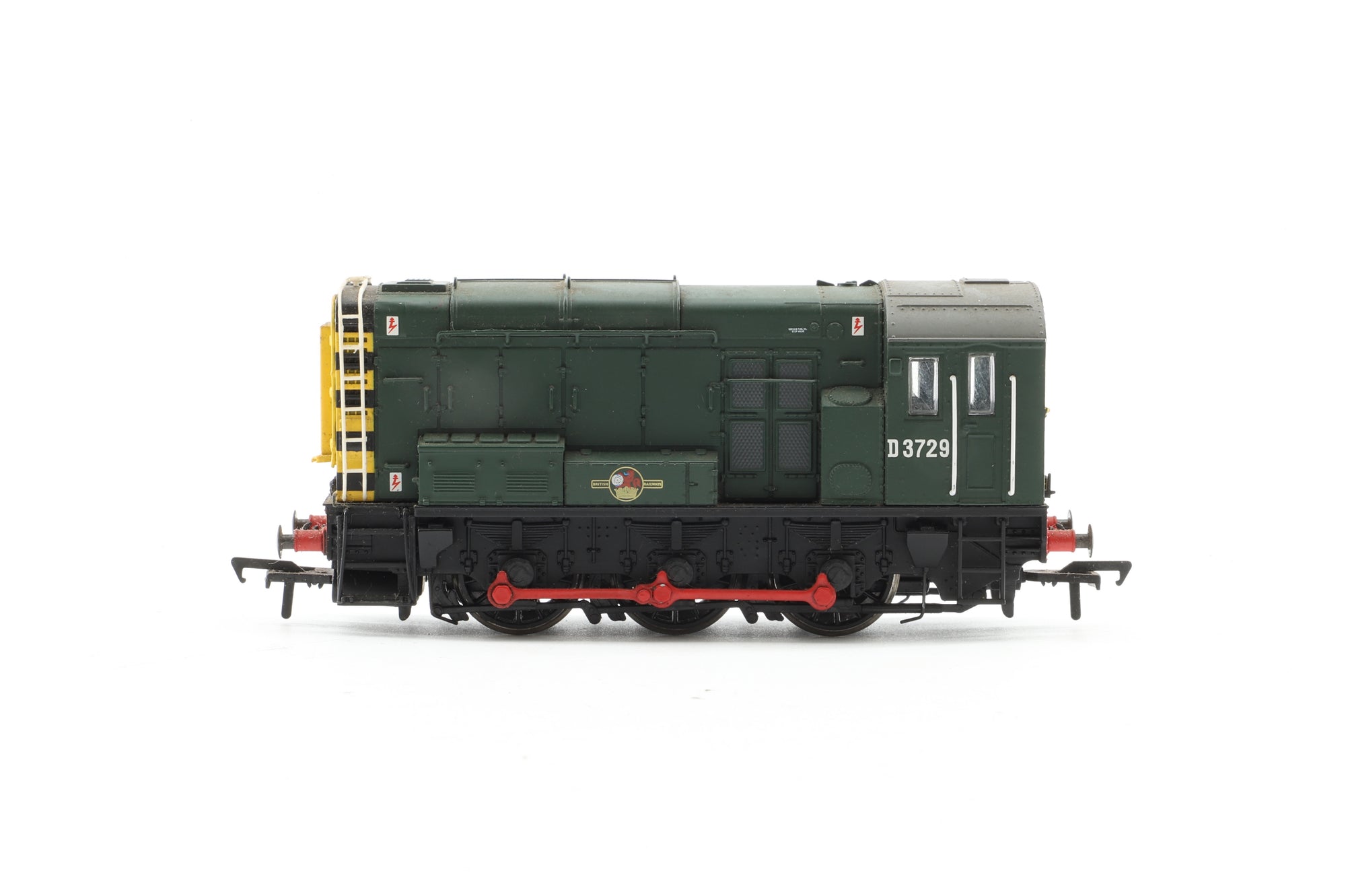 Bachmann OO 32-101 Class 08 Shunter BR Green with warning stripes 'D3729'