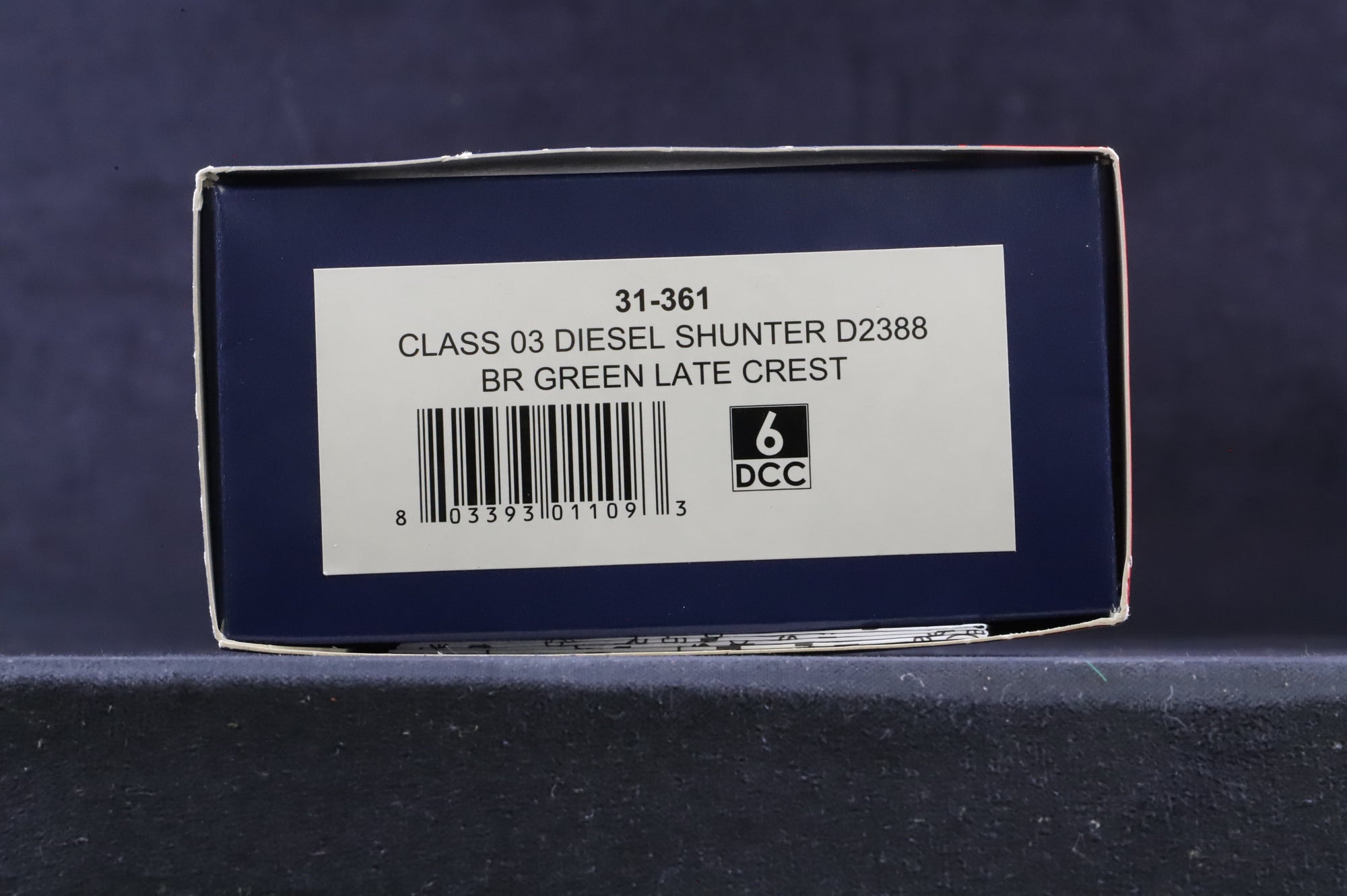 Bachmann OO 31-361 Class 03 D2388 in BR Green w/ Wasp Stripes