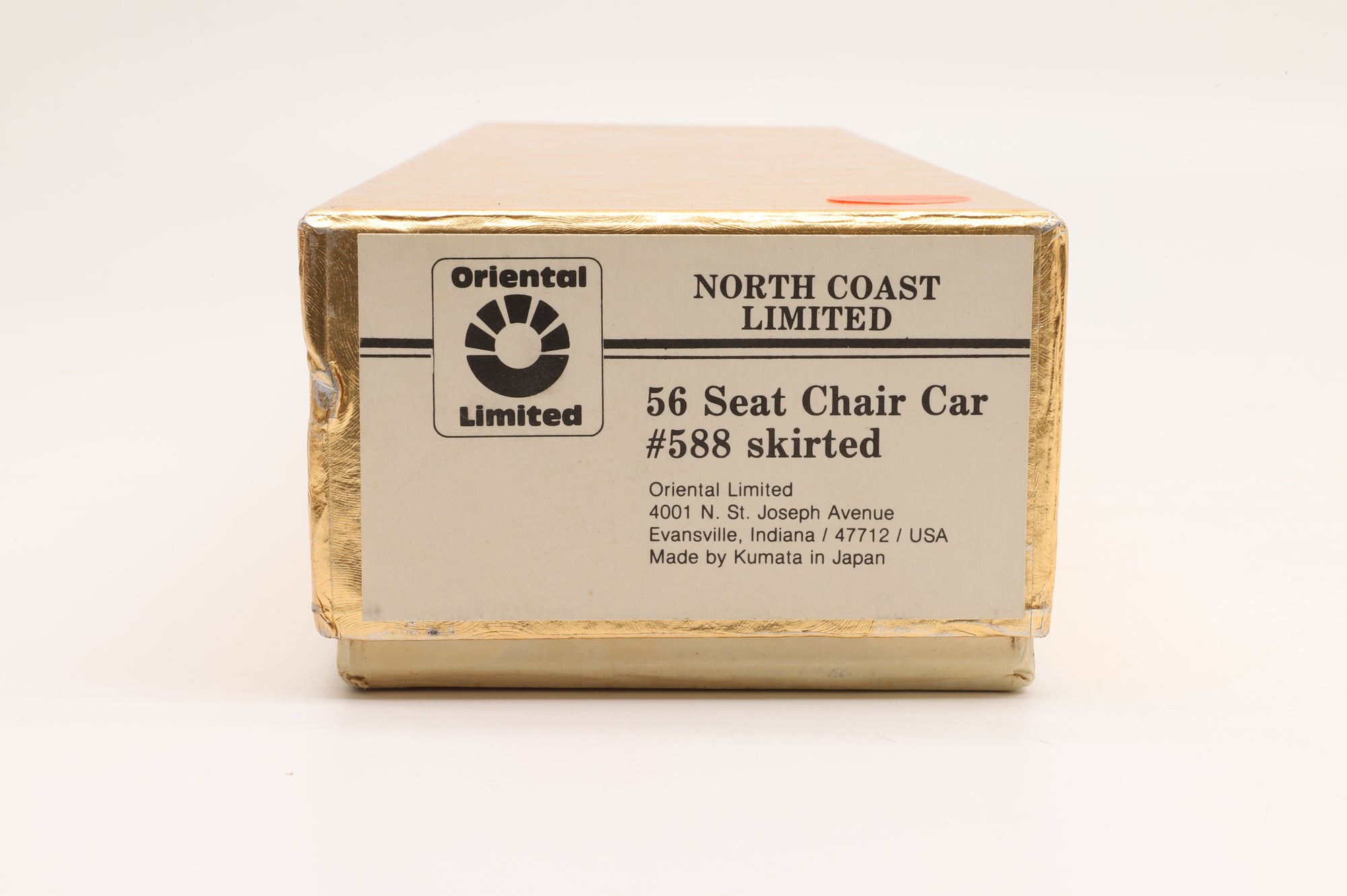 Oriental Limited HO Brass 56 Seat Chair Car 588 Skirted Unpainted