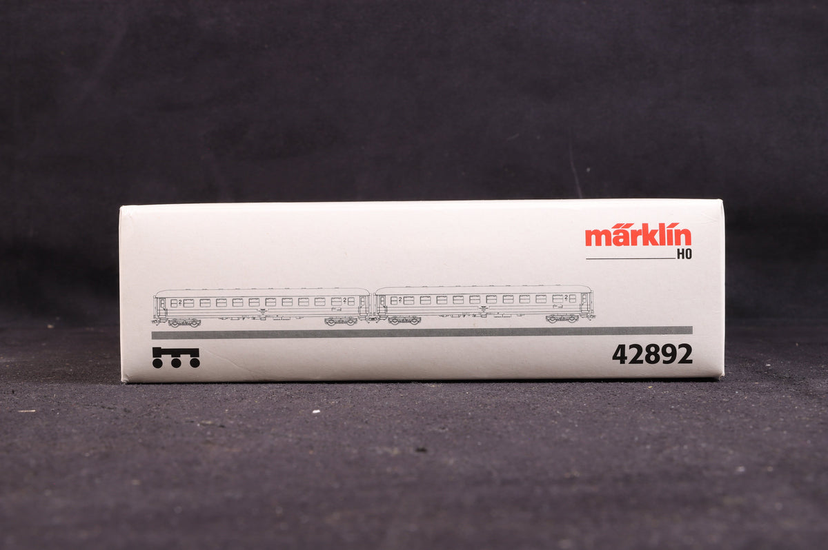 Marklin HO 42892 &#39;Tegernsee&#39; Passenger Car Set, 3-Rail