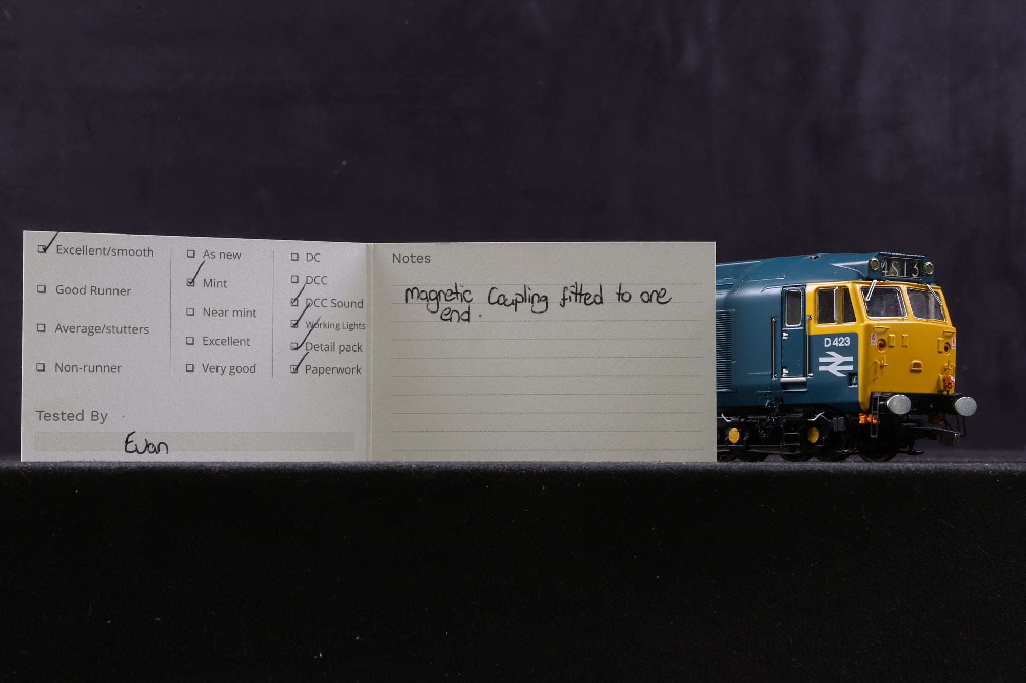 Accurascale OO ACC2237 Class 50 'D423' BR Blue DCC Sound