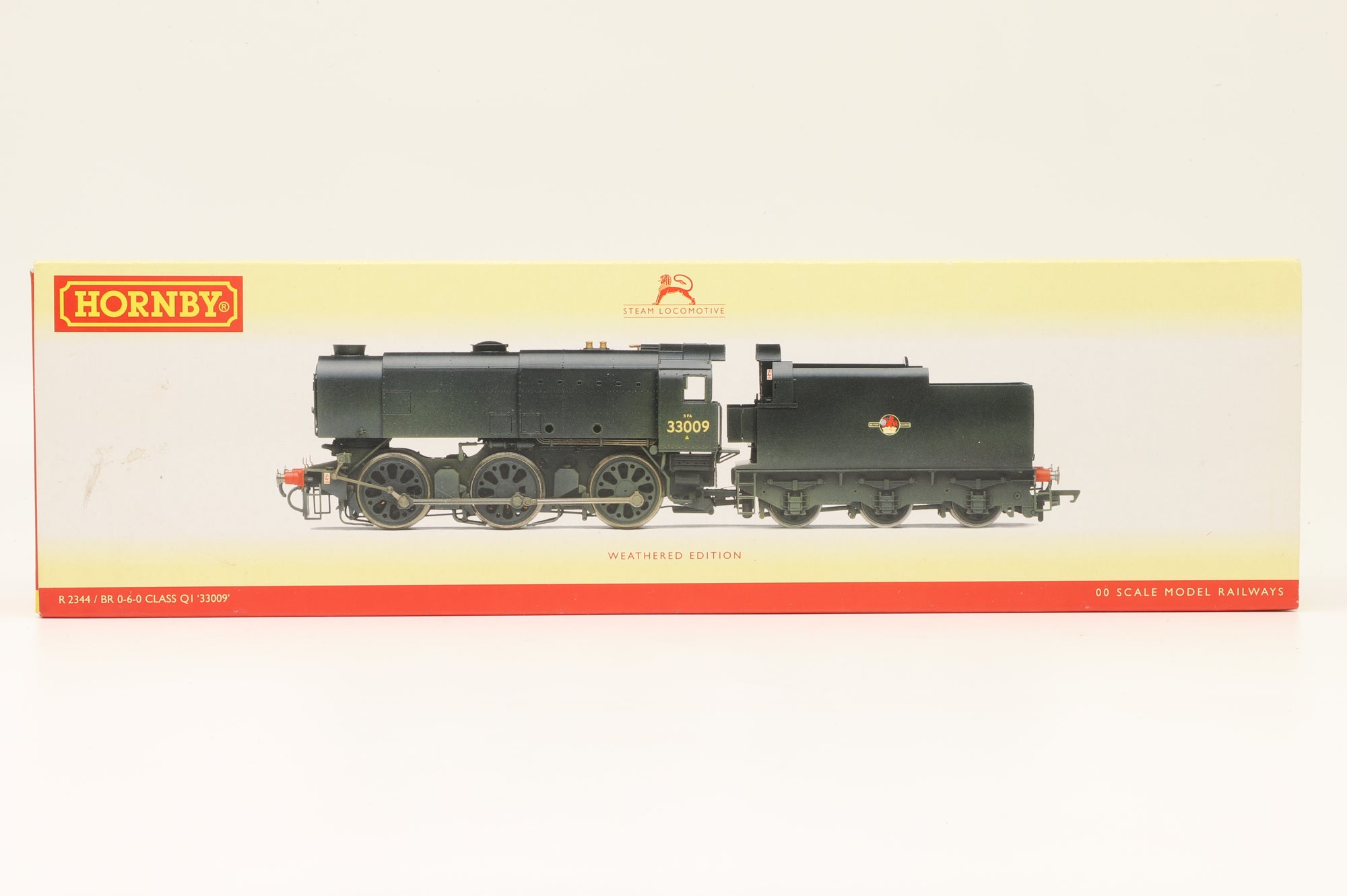 Hornby OO R2344 Class Q1 33009 in BR Black w/ Late Crests - Weathered