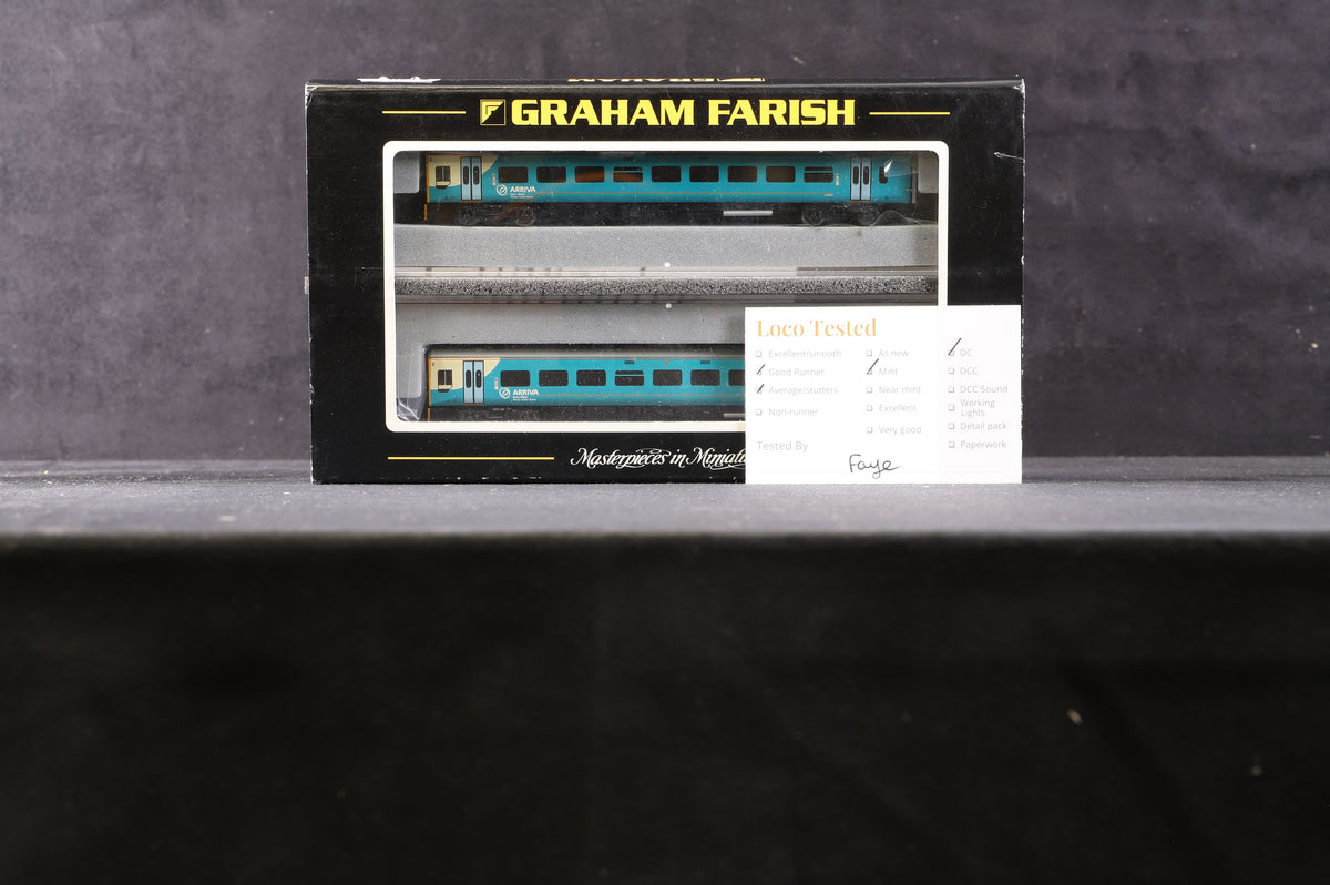 Graham Farish N 371-555 Class 158 2 Car DMU Arriva Trains Wales/Trenau Arriva Cymru &#39;57823&#39;