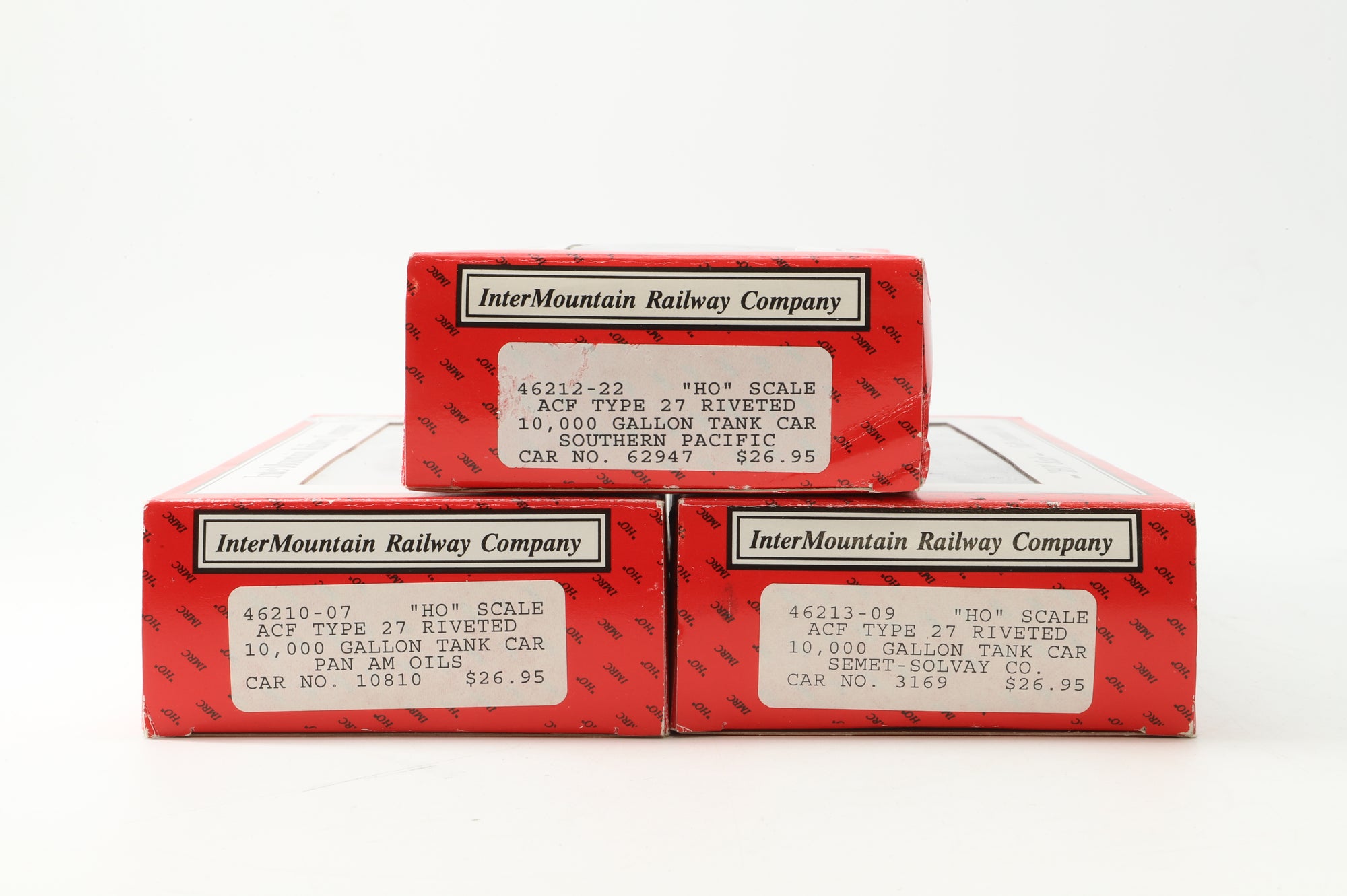 Intermountain HO Rake Of 3 ACF Assorted Tank Car Inc. 46213-09, 46212-22 & 46210-07
