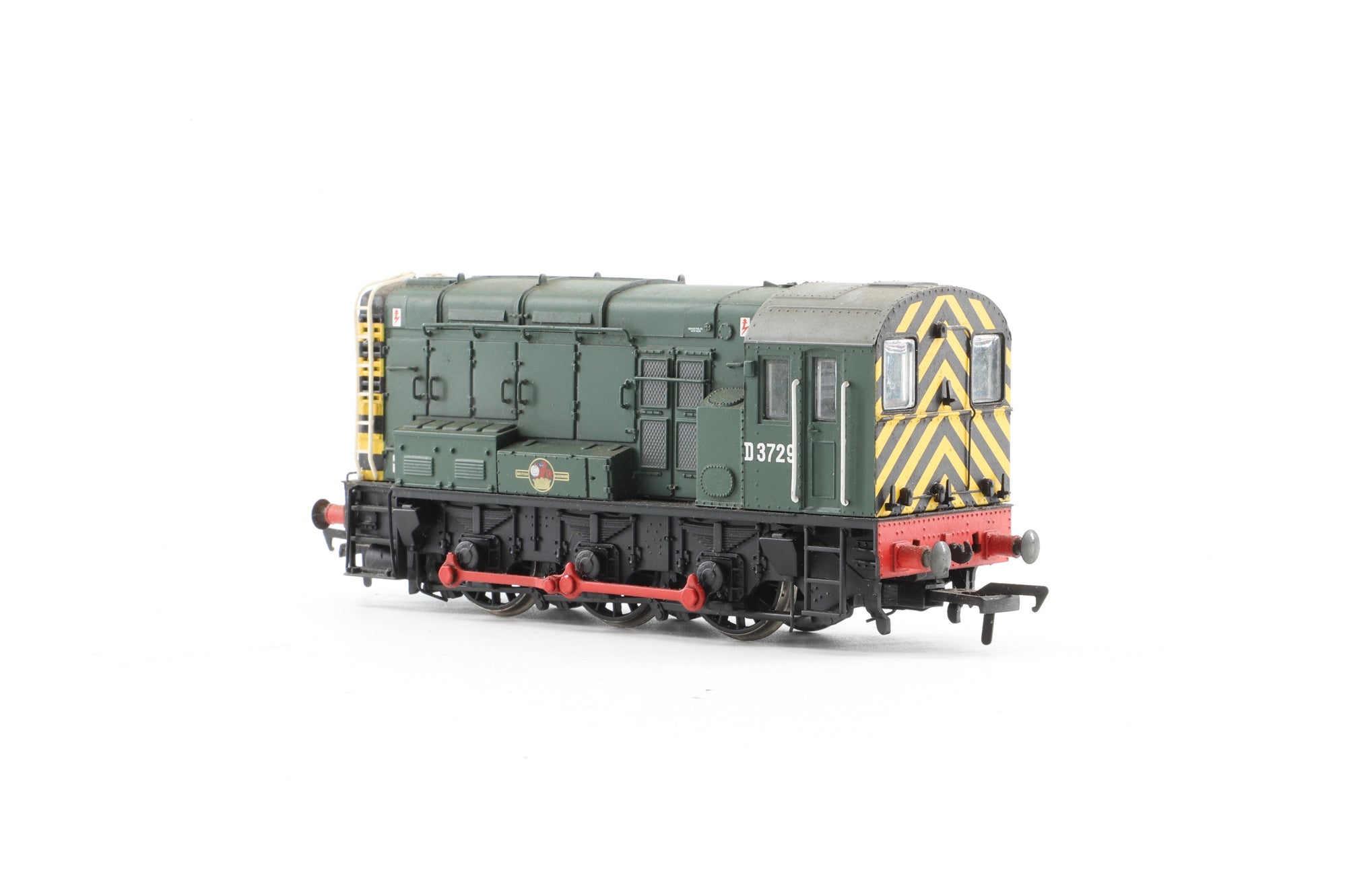 Bachmann OO 32-101 Class 08 Shunter BR Green with warning stripes 'D3729'