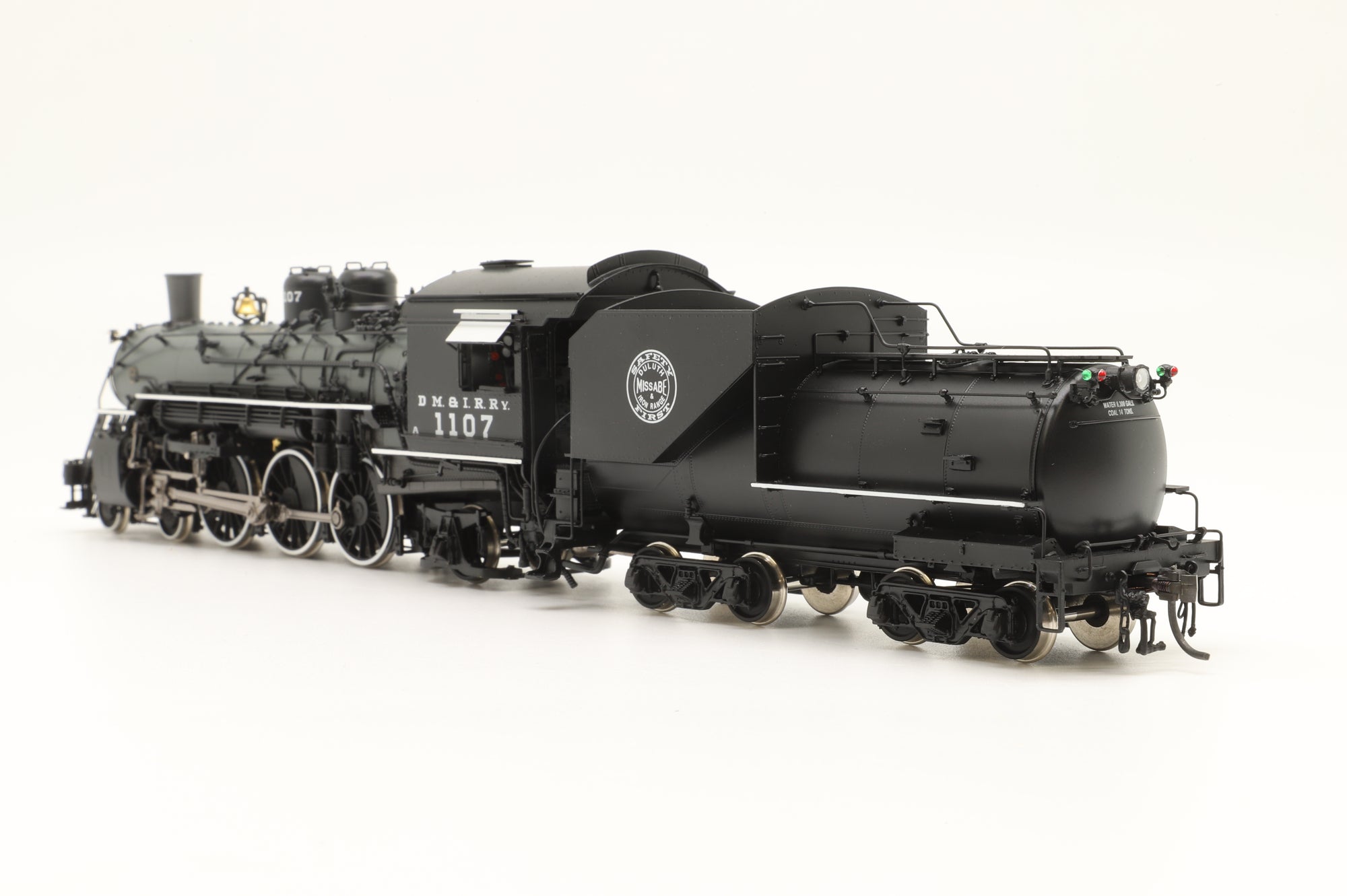 Division Point HO Brass DP-3750 Class A 4-6-2 #1107 in DMIR Black/Grey