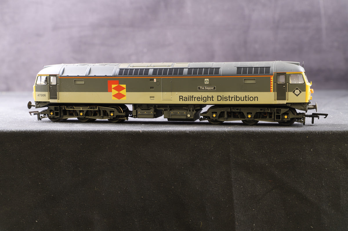 Bachmann OO 32-816Z Cl. 47/3 &#39;47306&#39; &#39;The Sapper&#39; Railfreight Dist., KMRC Ltd Ed 78/512, Weathered &amp; DCC Fitted