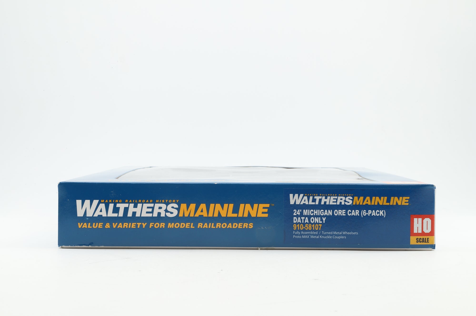 Walthers HO 910-58107 6-Pack of 24' Michigan Ore Cars in DMIR Brown - Pro-Customised/Weathered
