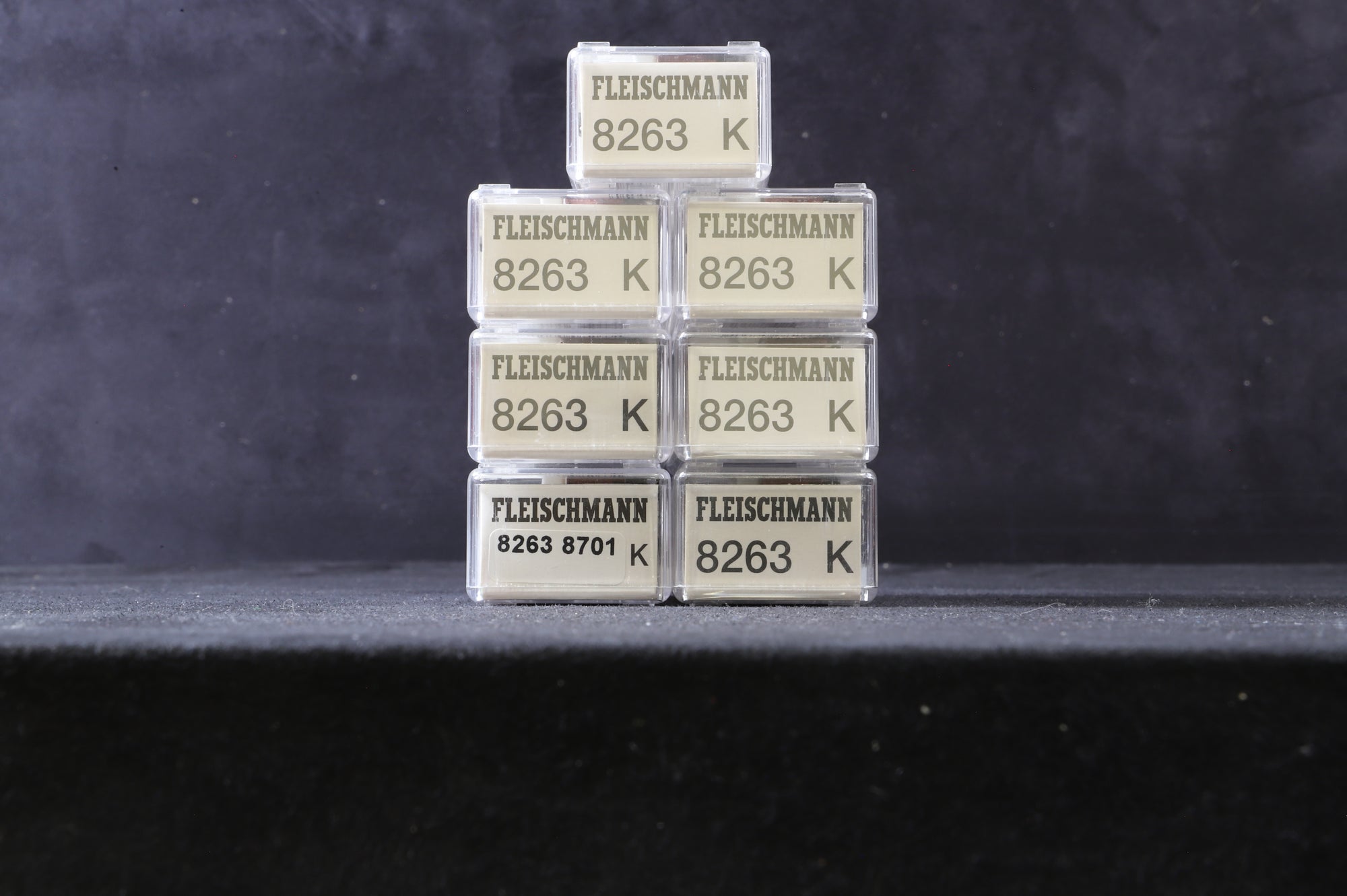 Fleischmann N 8263k Rake Of 7 Low Sided DB Wagons