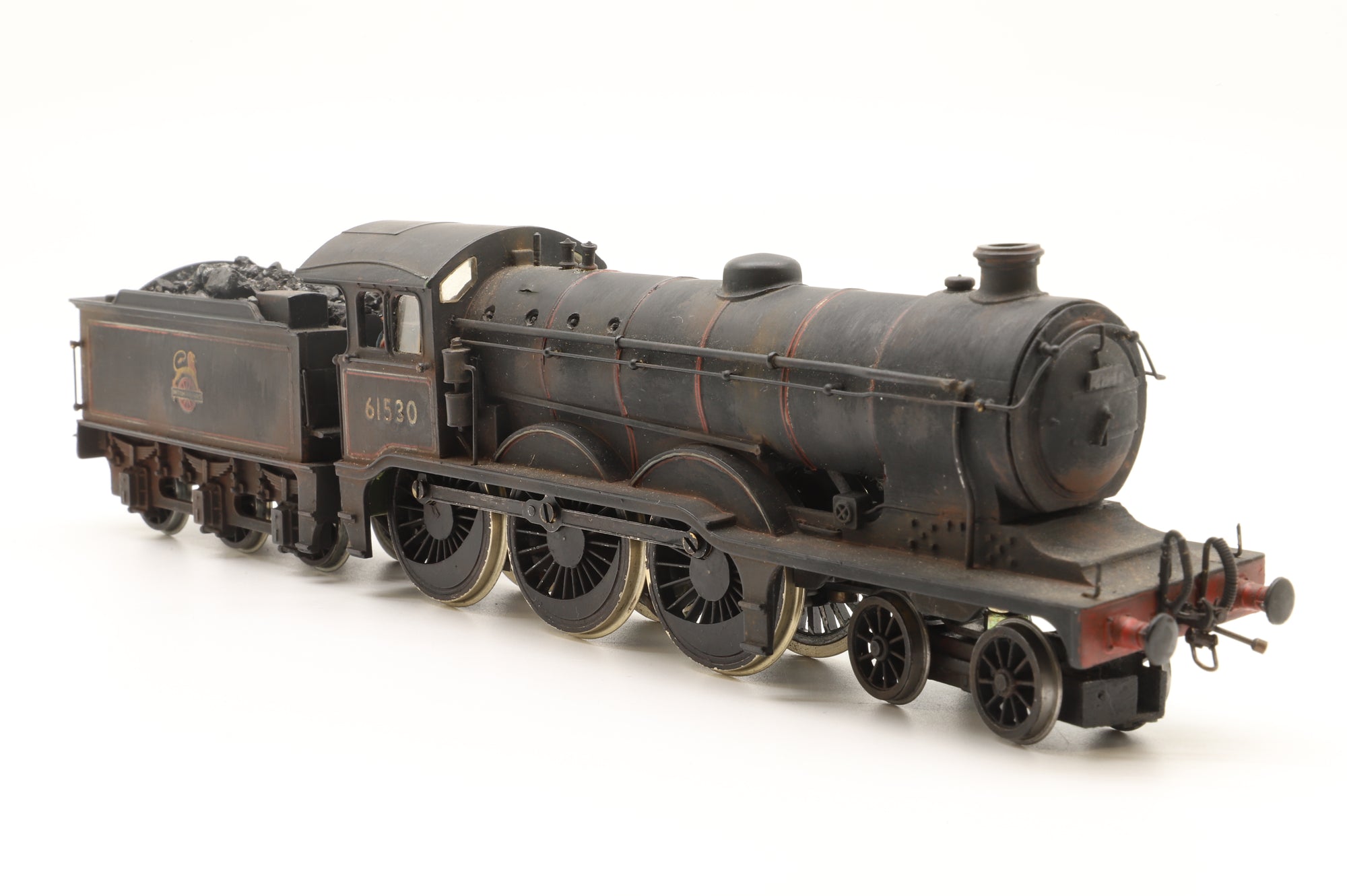 Modified Hornby OO B12/3 Class '61530' BR Lined Black Early Crest Weathered