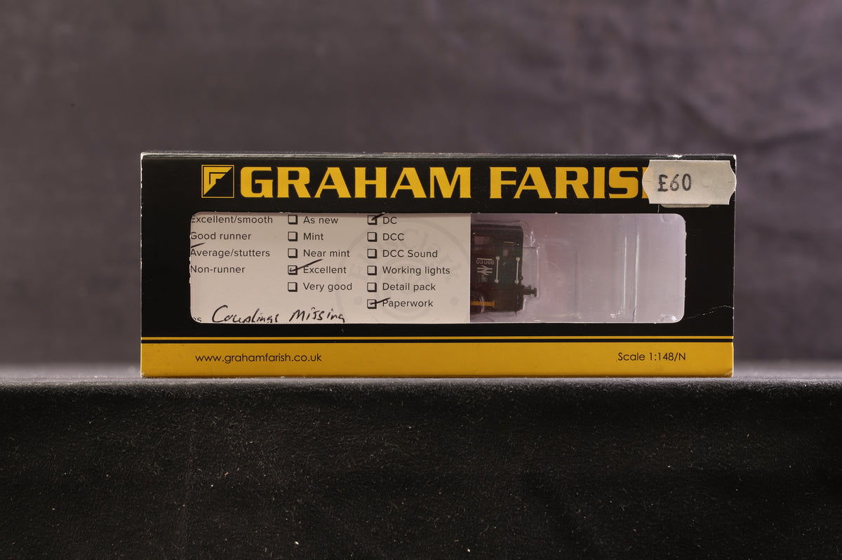 Graham Farish N 371-062 Class 03 Diesel Shunter &#39;03066&#39; BR Blue