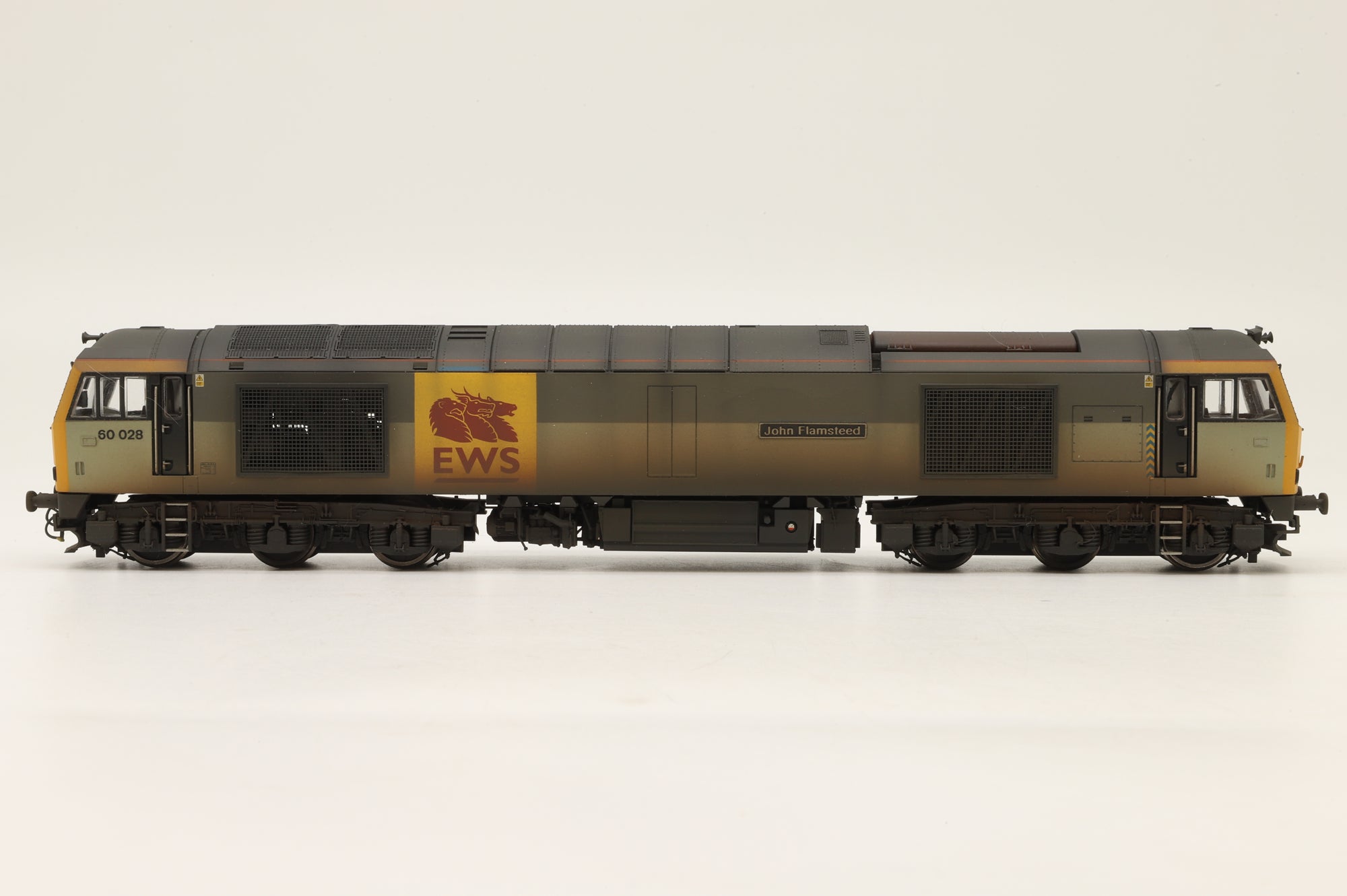 Hornby OO Class 60 '60028' 'John Flamsteed' EWS Renamed & Renumbered Weathered DCC Fitted