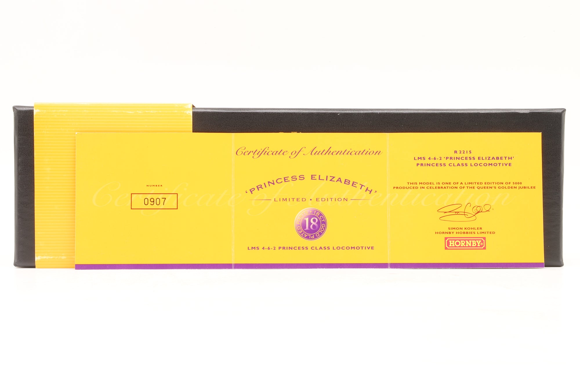 Hornby OO R2215 Princess Class 6201 'Princess Elizabeth' in LMS Crimson