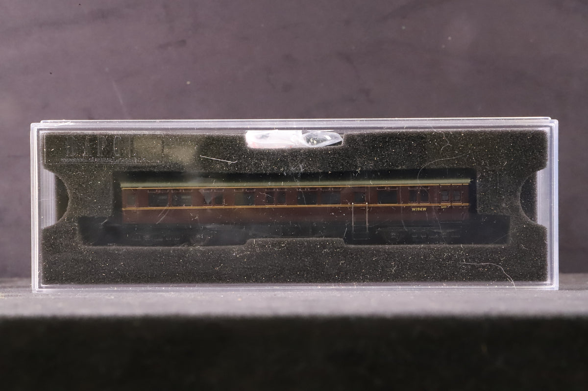 Dapol N 2P-004-013 Autocoach BR Maroon Lined &#39;W194W&#39; No Insignia