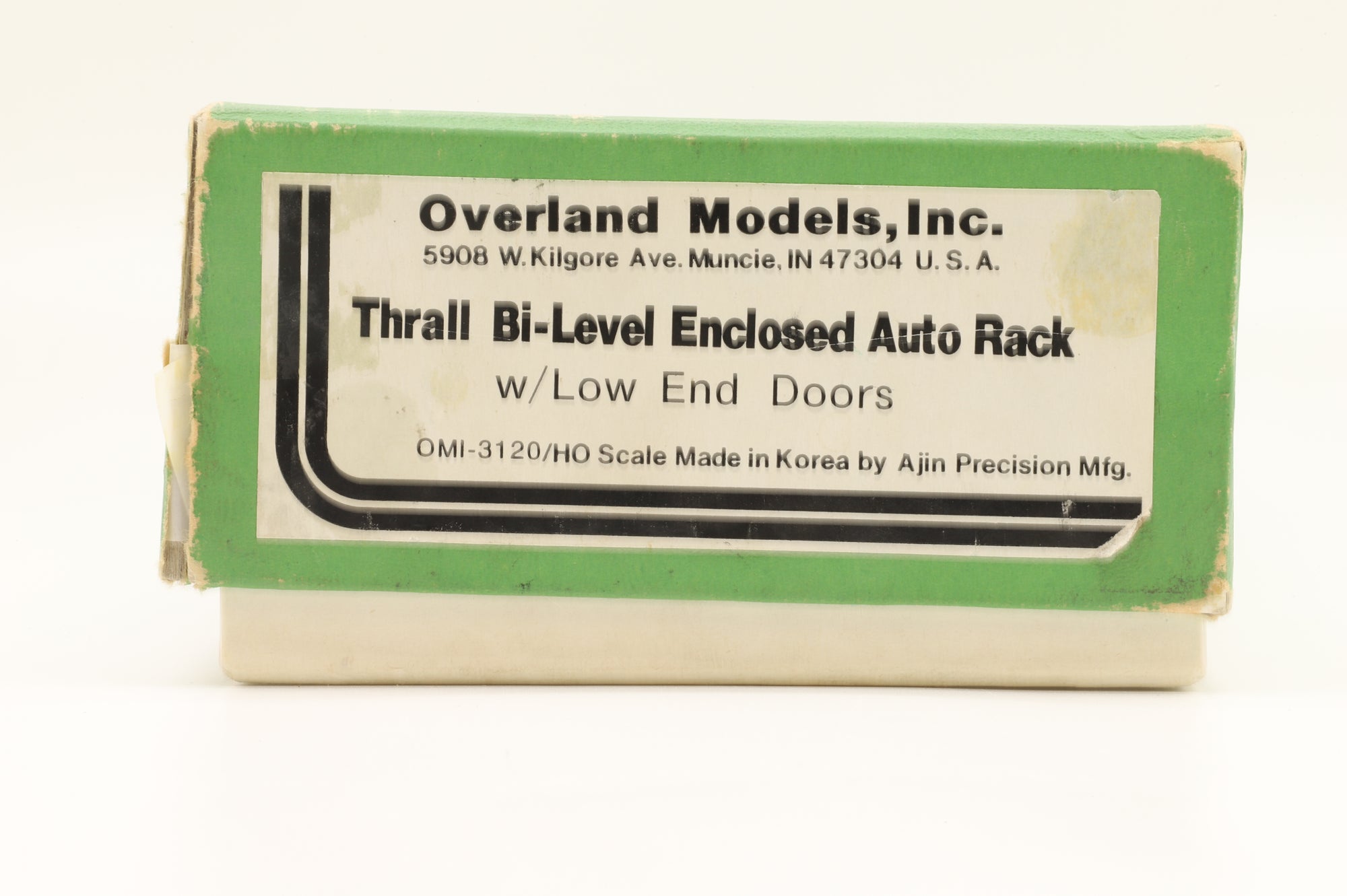 Overland Models Inc. HO Brass OMI-3120 Thrall Bi Level Enclosed Auto Rack w/Low End Doors Unpainted