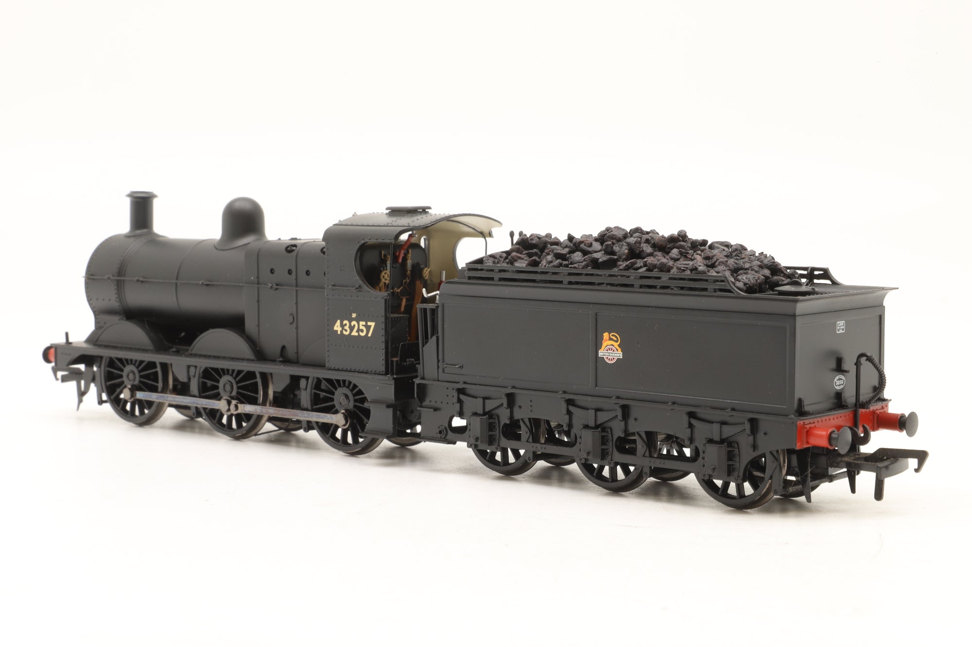 Bachmann OO 31-626A Class 3F No. 43257 BR Black Early Emblem