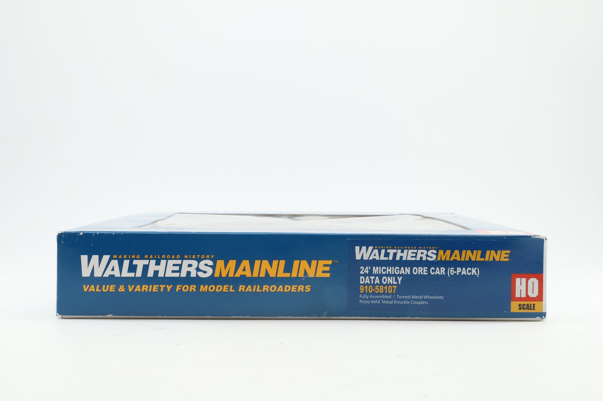 Walthers HO 910-58107 6-Pack of 24' Michigan Ore Cars in DMIR Brown - Pro-Customised/Weathered