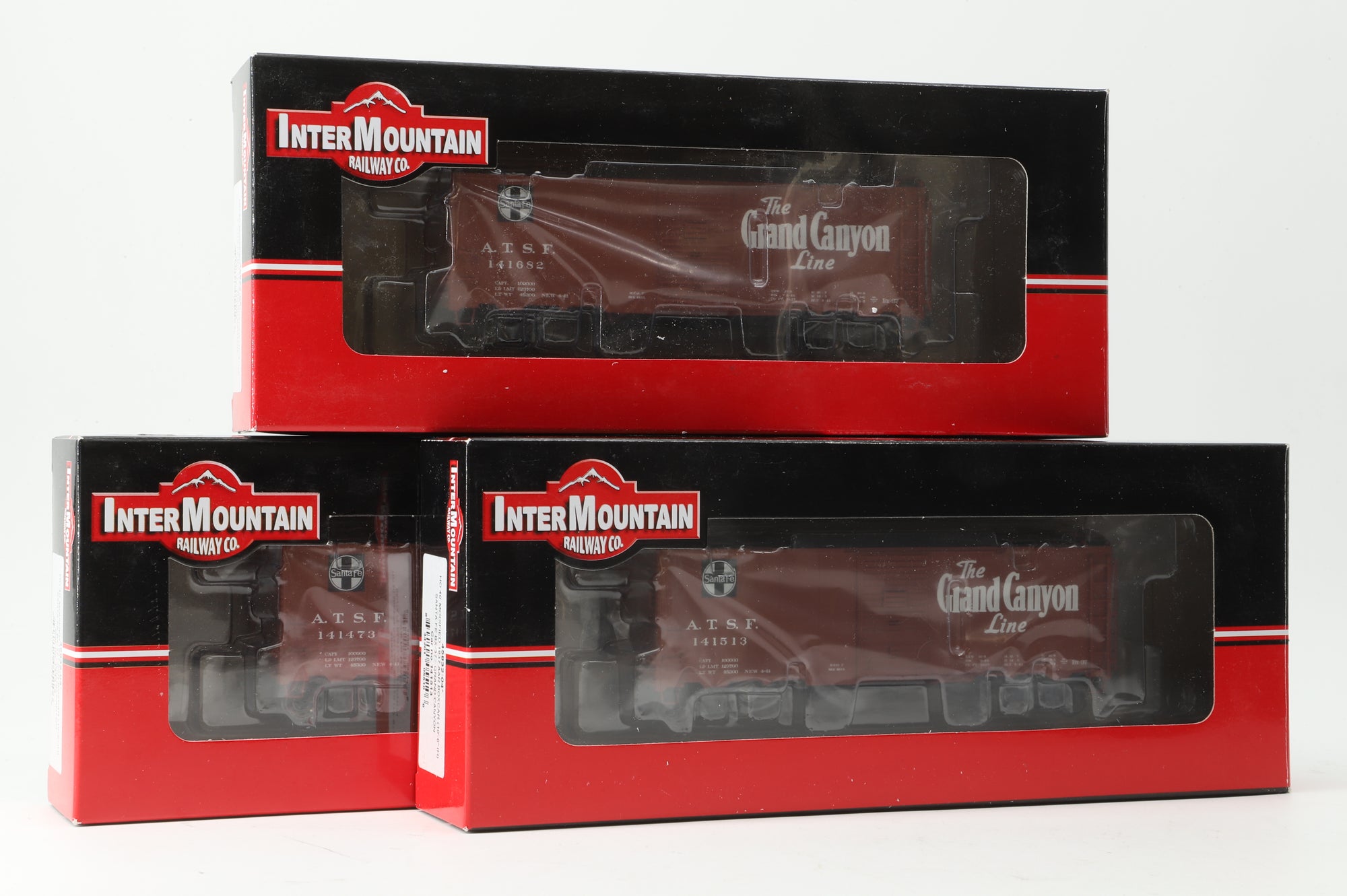 Intermountain HO Rake Of 3 40' Modified AAR Box Cars Inc. 45832-06, 45832-04 & 45832-03