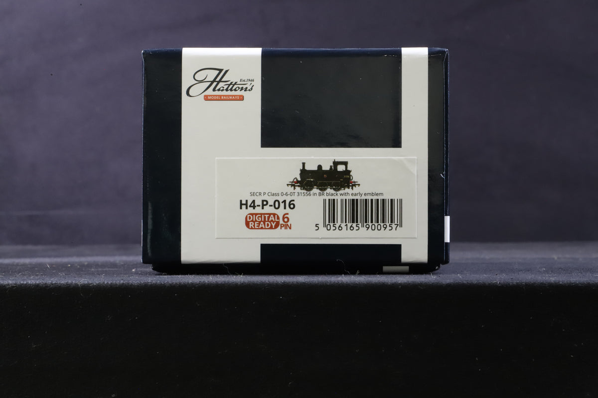 Hattons OO H4-P-016 P Class 31556 in BR Black w/ Early Crests