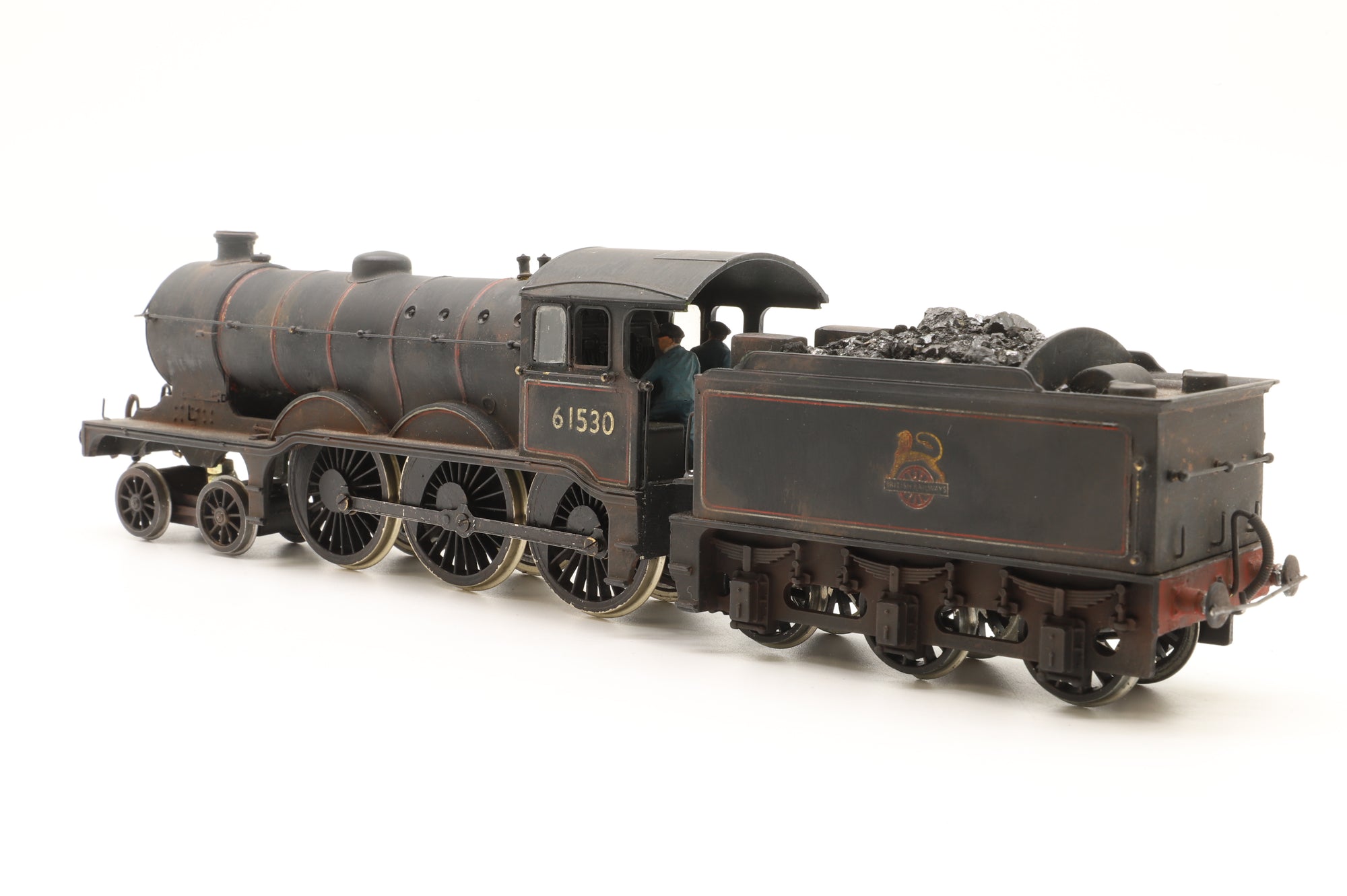 Modified Hornby OO B12/3 Class '61530' BR Lined Black Early Crest Weathered