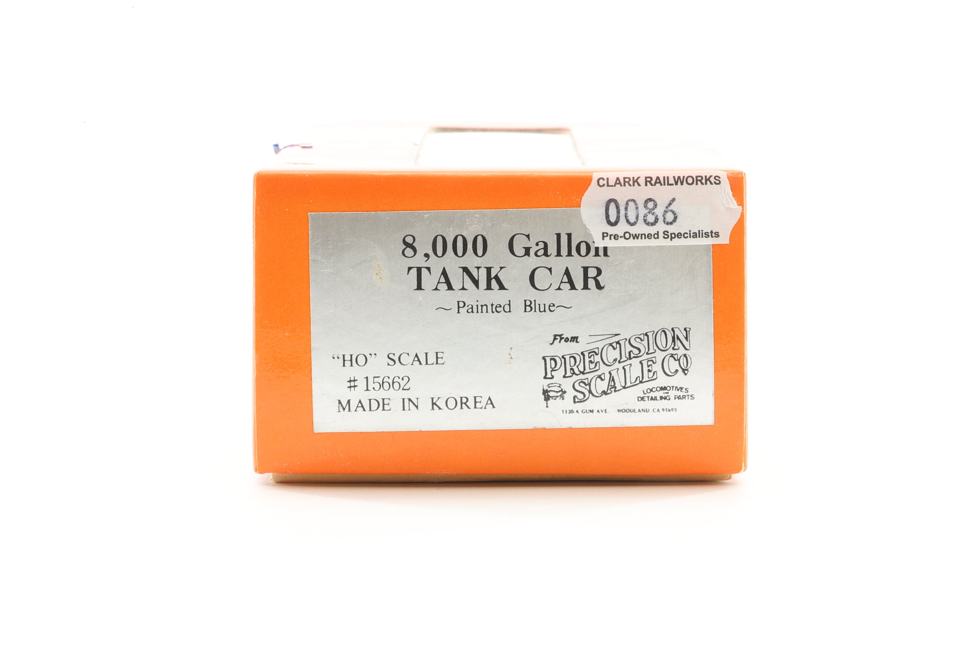 Precision Scale HO Brass Rake Of 4 PSC 8,000 gal tank Cars "GULF"