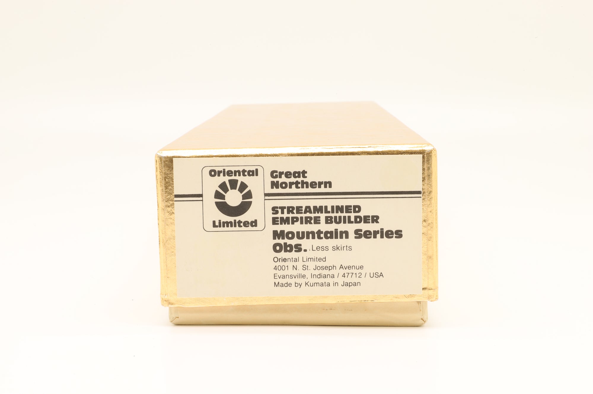 Kumata/Oriental Ltd HO Great Northern Streamlined Empire Builder Mountain Series Obs., Unpainted Brass