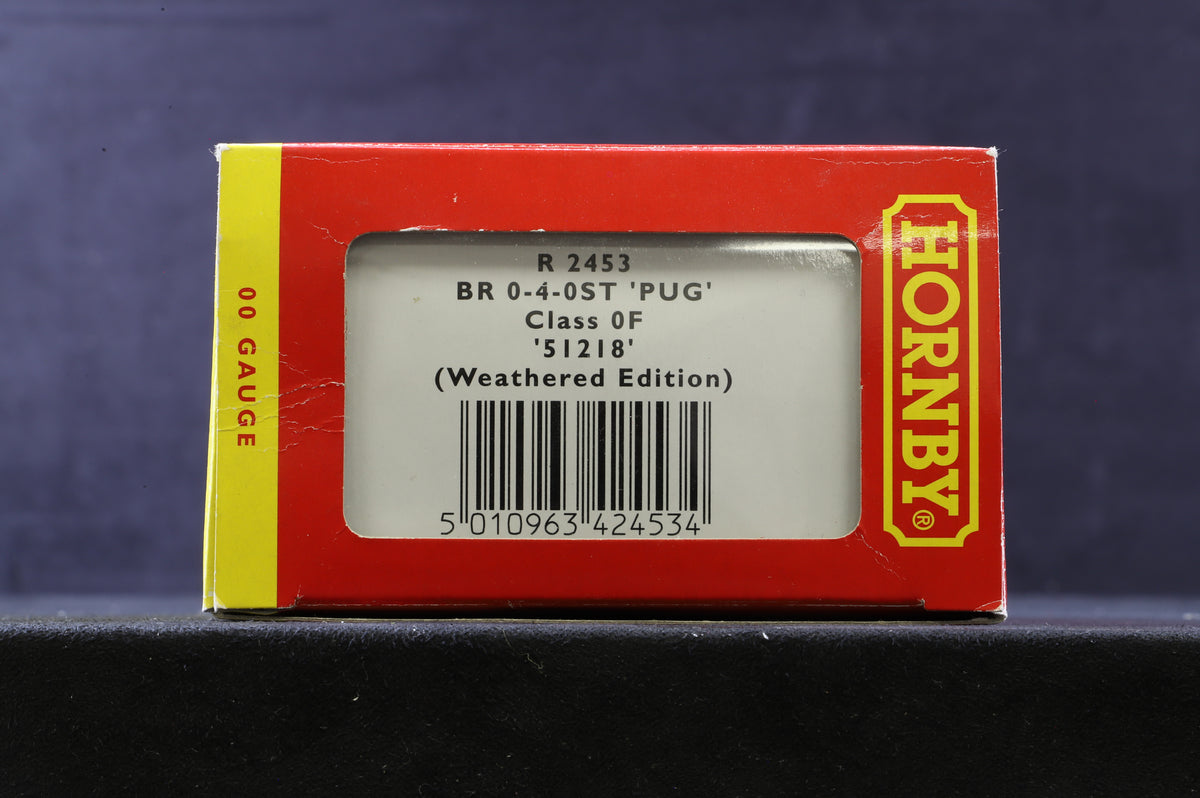 Hornby OO R2453 Class 0F &#39;51218&#39; BR L/C Weathered