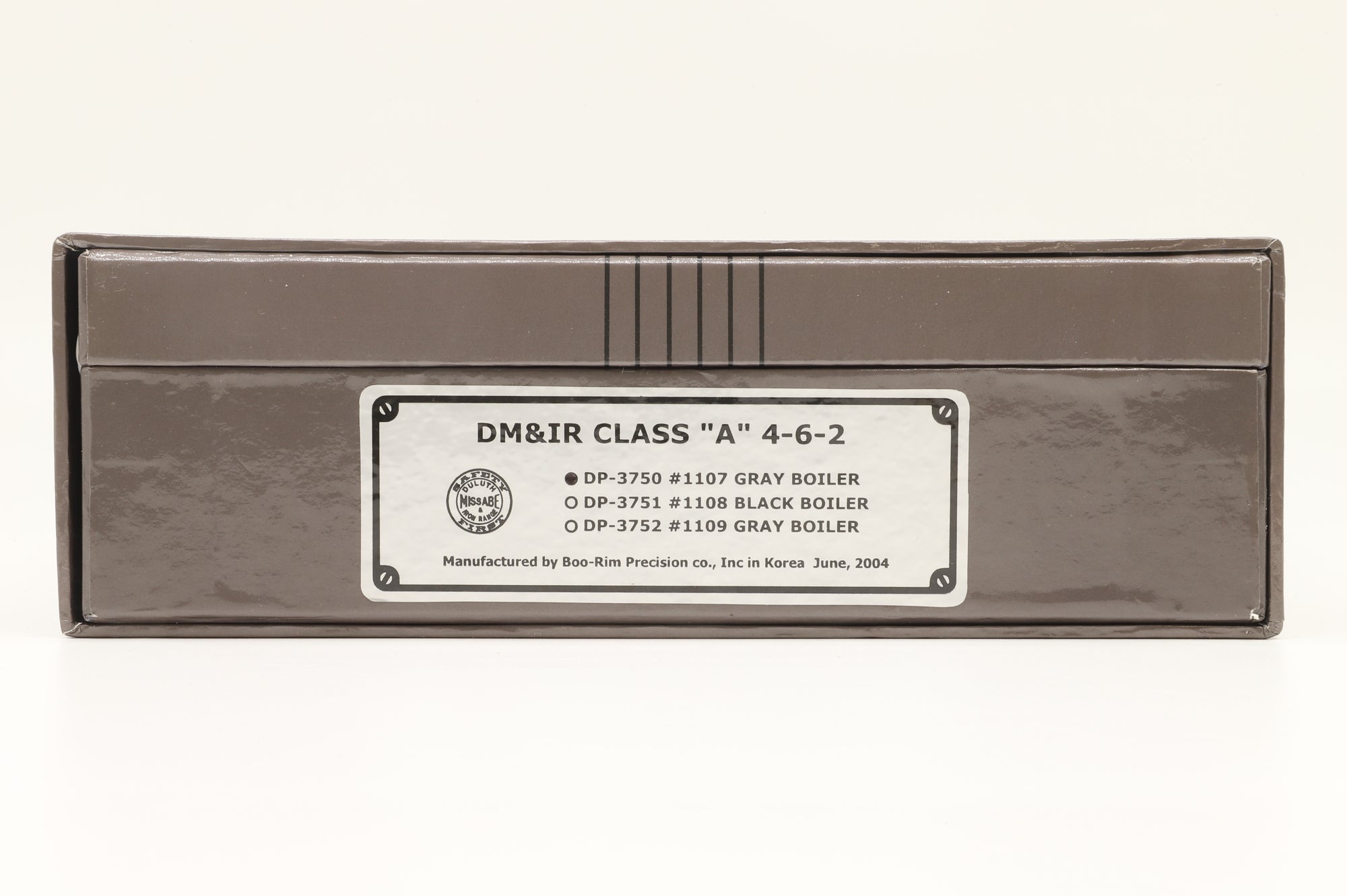 Division Point HO Brass DP-3750 Class A 4-6-2 #1107 in DMIR Black/Grey