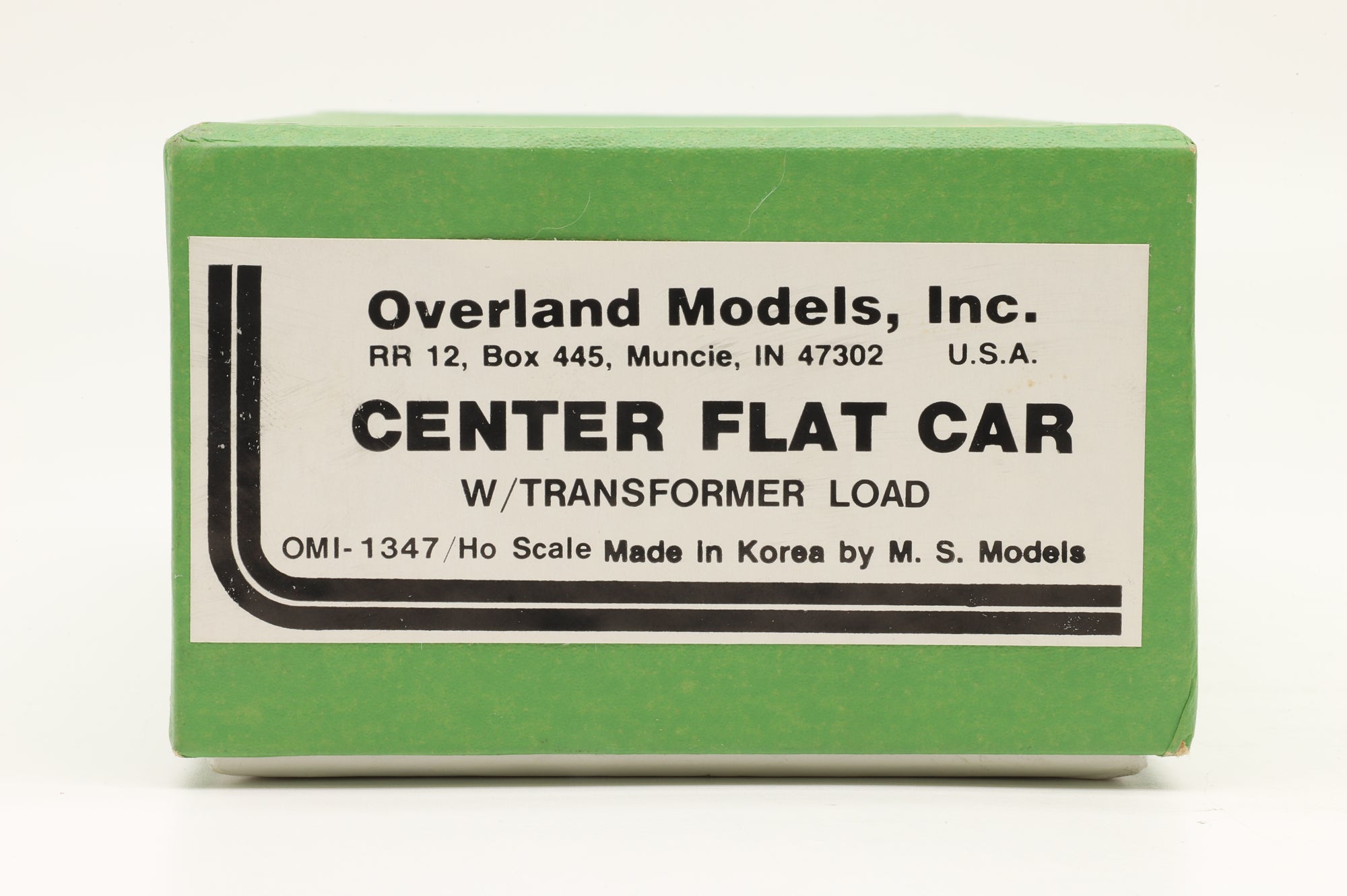 Overland Models Inc. HO Brass OMI-1347 Centre Flat Car W/ Transformer Load Unpainted