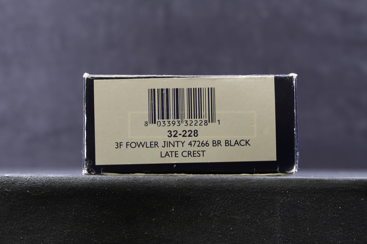 Bachmann OO 32-228 3F Fowler Jinty &#39;47266&#39; BR Black L/C