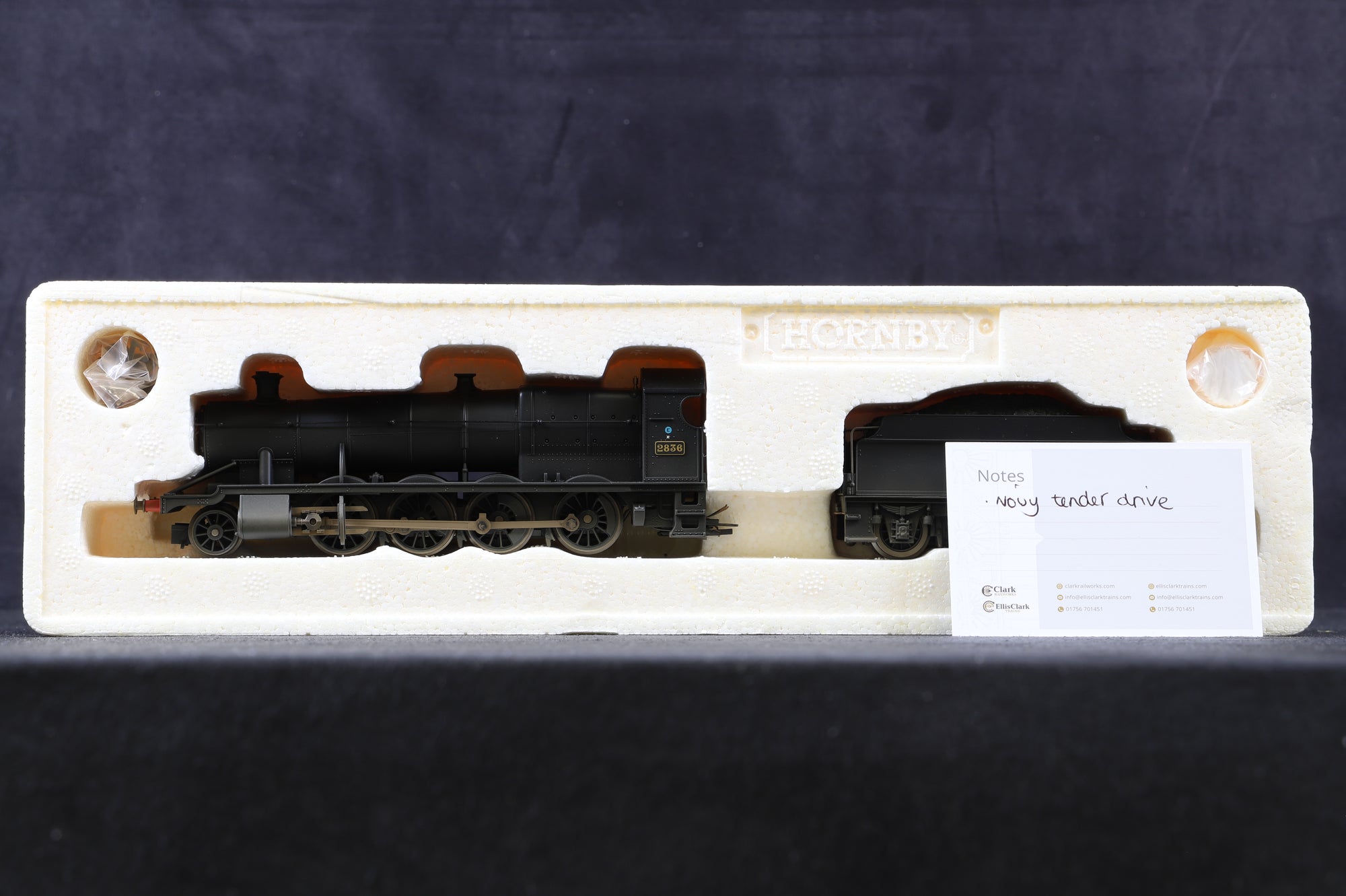 Hornby OO R2465 BR Class 28xx '2836' BR Plain Black L/C, Weathered