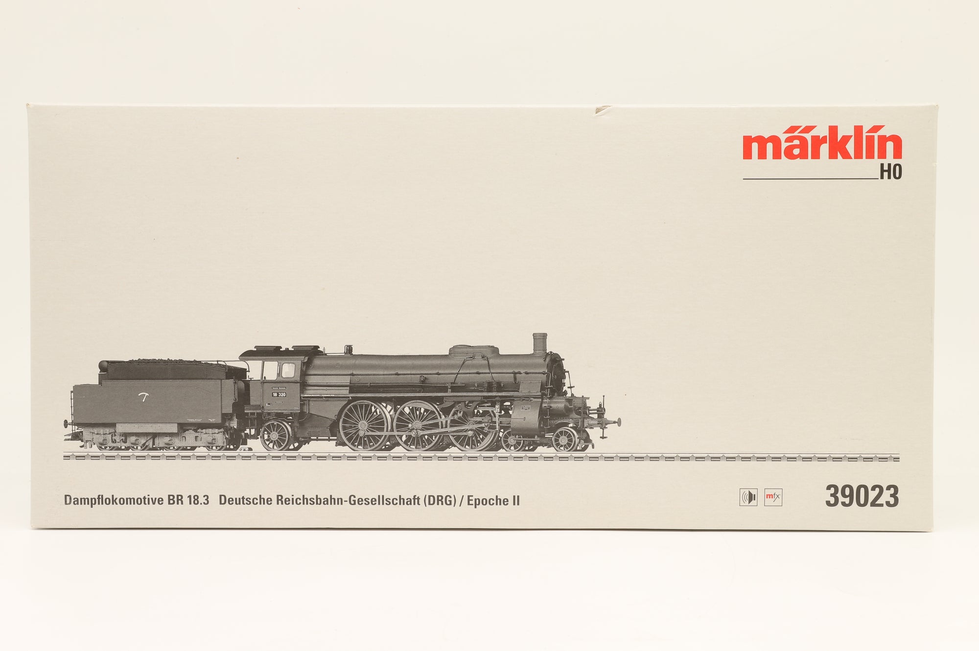Marklin HO 39023 DRG Class 18.3 Steam Locomotive, 3-Rail, MFX Sound