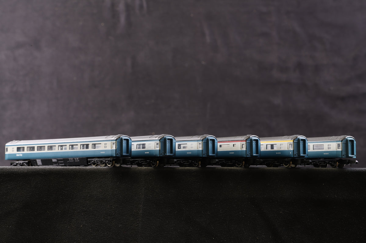 Graham Farish N Rake of 6 Mk3 Intercity Blue &amp; Grey HST Coaches