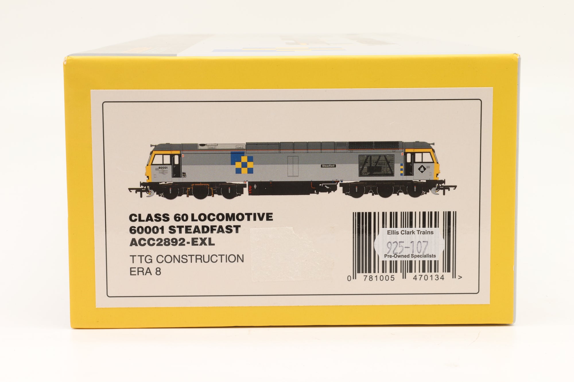 Accurascale OO ACC2892-EXL Class 60 60001 'Steadfast' in BR Railfreight Construction Livery