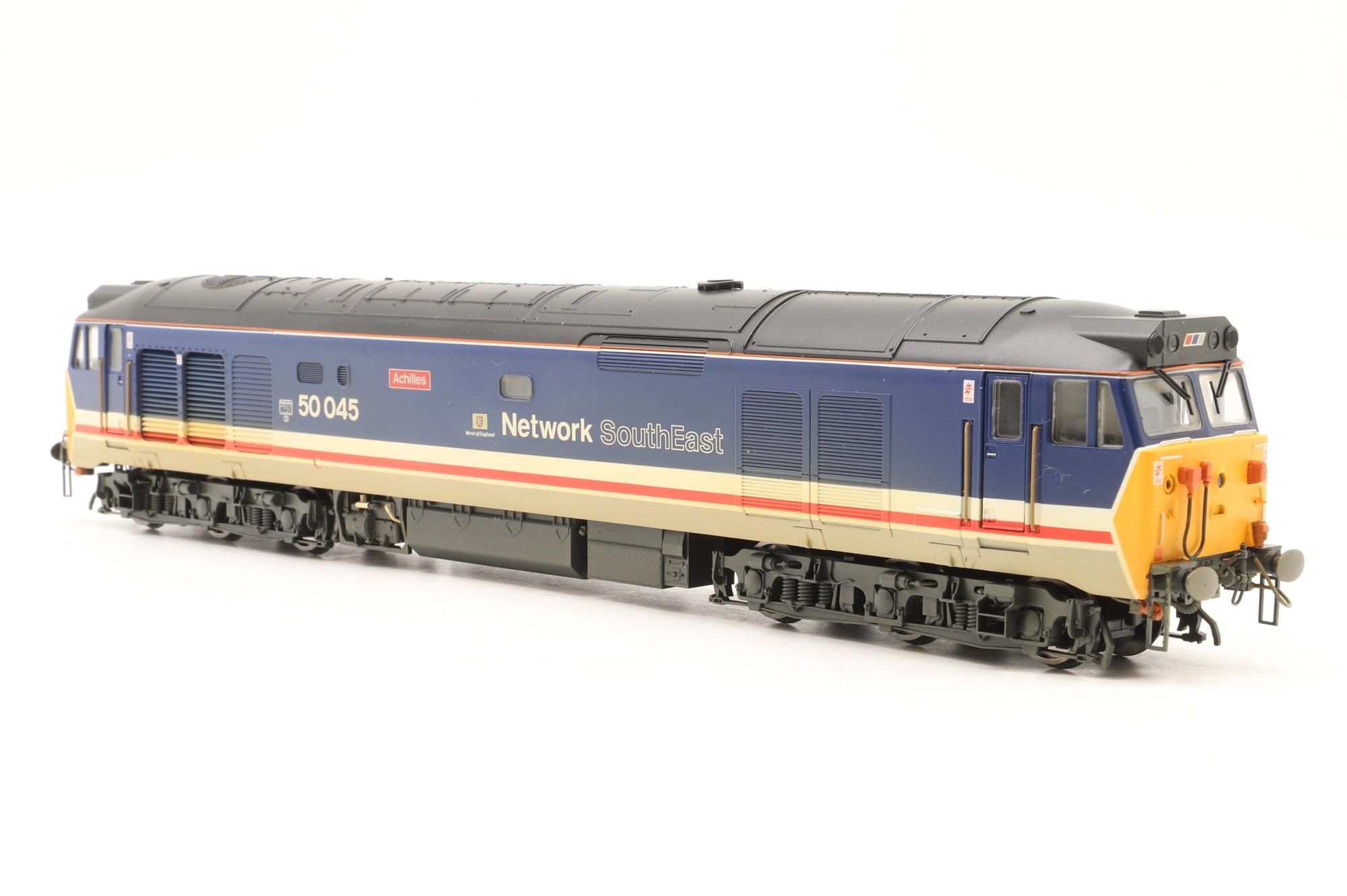 Hornby OO R2350 Class 50 50045 'Achilles' in NSE Livery – Weathered