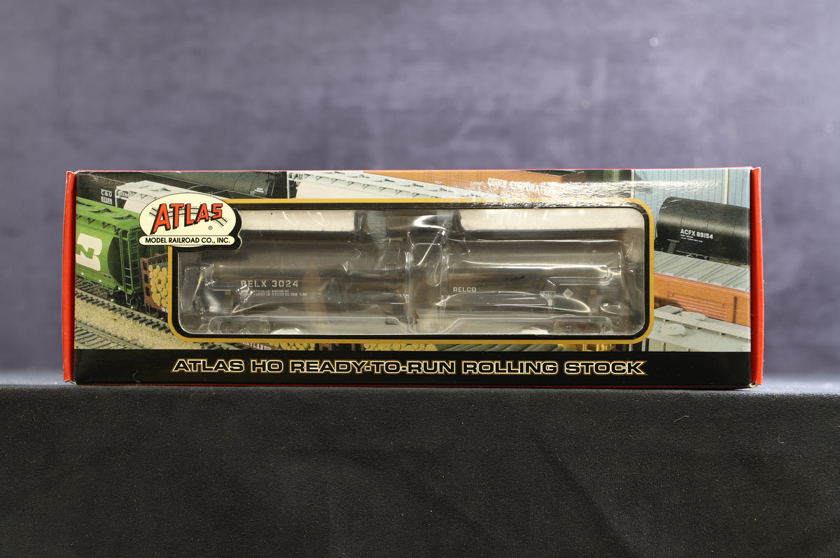 Atlas HO Pack of 3 x wagons (incl. 2 x 23500 Gal. Tank Cars/1 x 42&#39; Coil Steel Car)