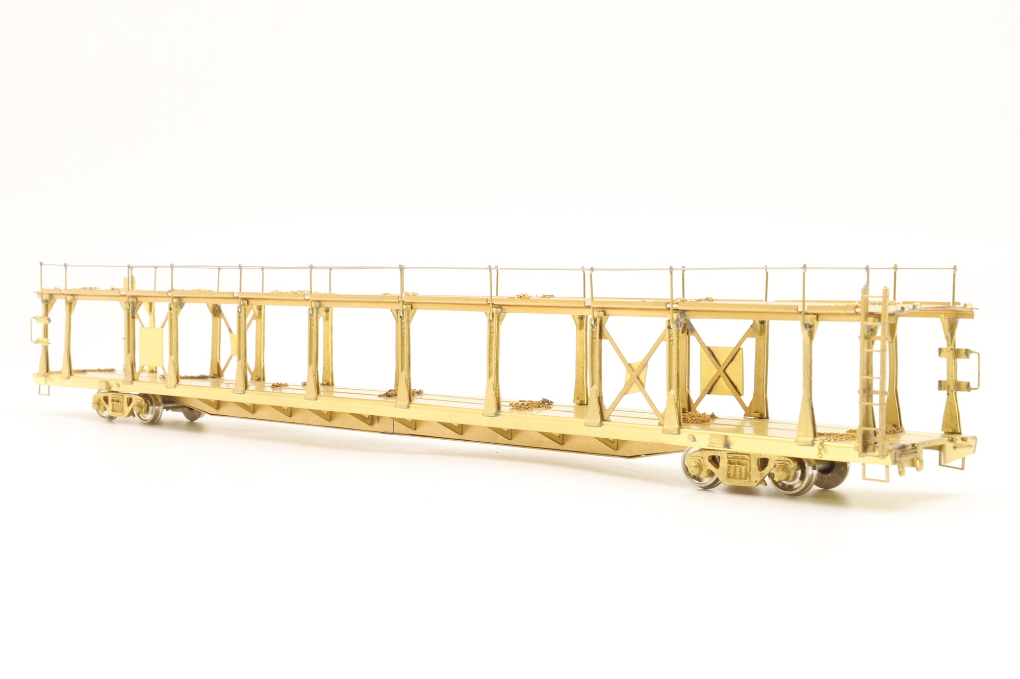 Overland Models Inc. HO Brass OMI-1354 Bi-Level Auto Rack Open Type Unpainted